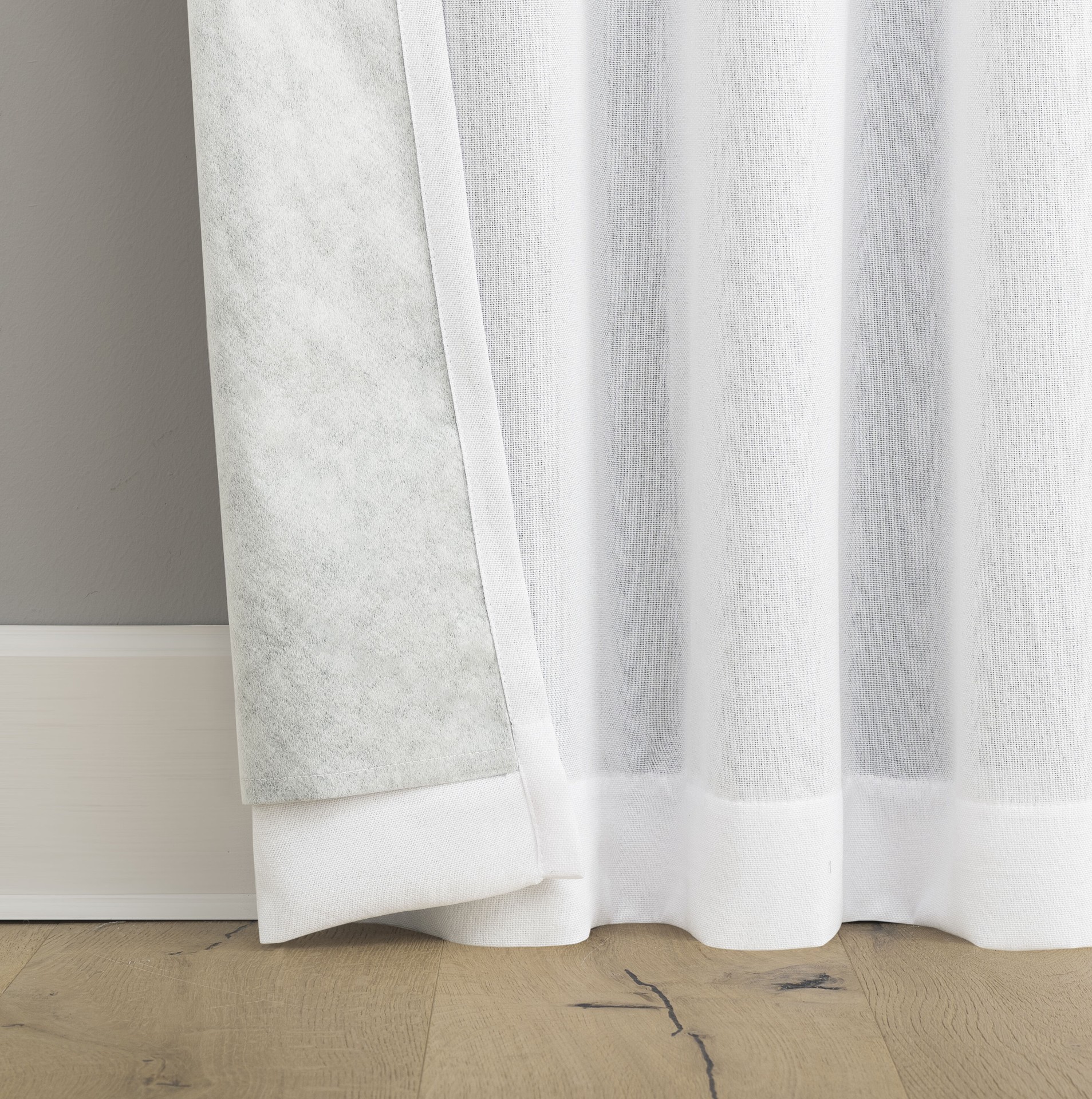slide 5 of 6, Sun Zero 63-in Pearl Blackout Standard lined Back tab Curtain panel pair, 1 ct