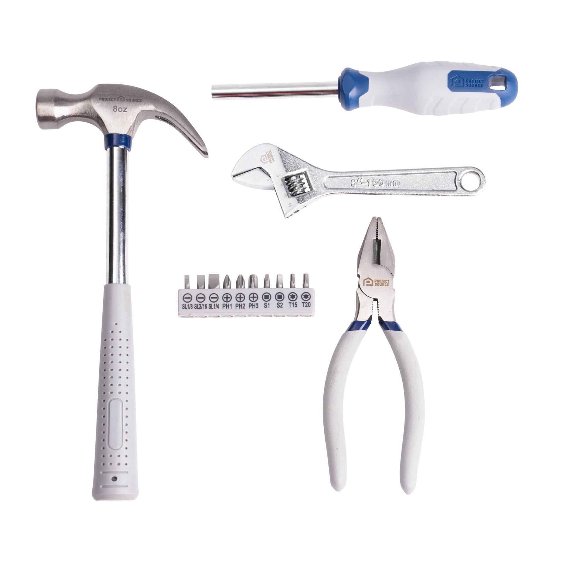 slide 3 of 6, Project Source 15 -Piece Household Tool Set with Hard Case, 1 ct