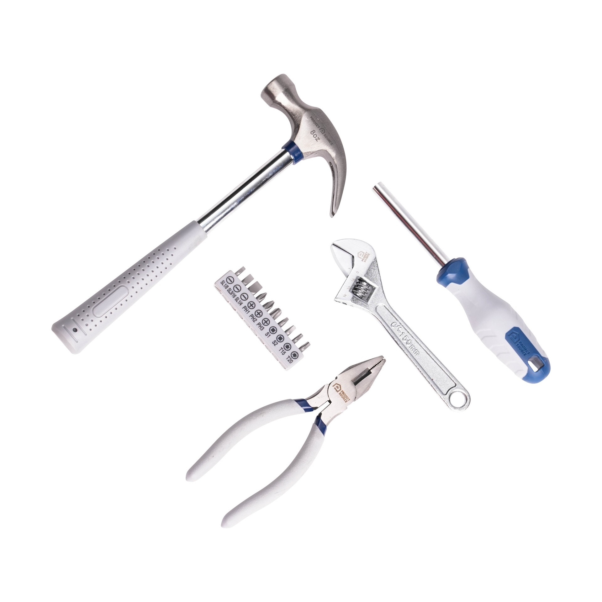slide 4 of 6, Project Source 15 -Piece Household Tool Set with Hard Case, 1 ct