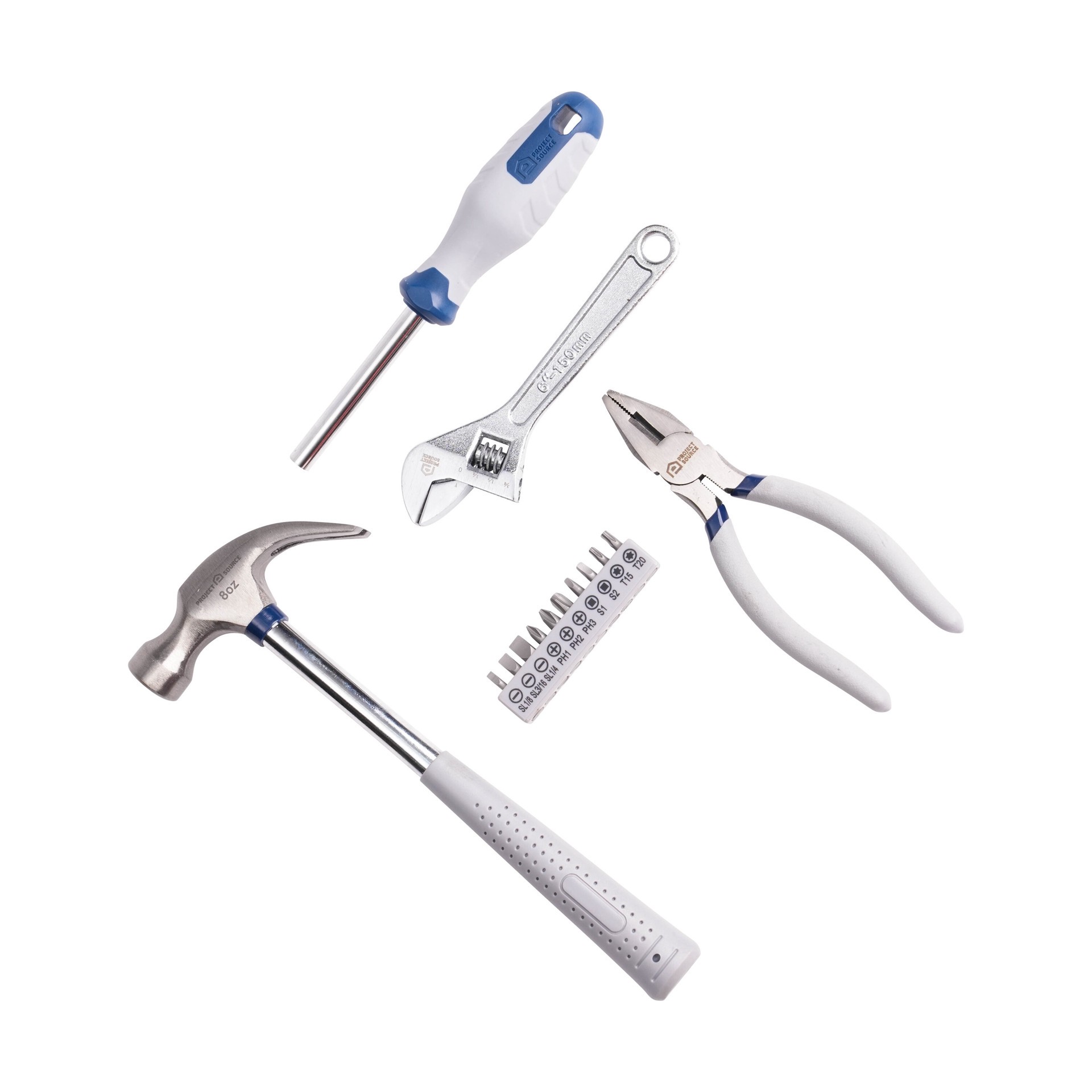 slide 5 of 6, Project Source 15 -Piece Household Tool Set with Hard Case, 1 ct