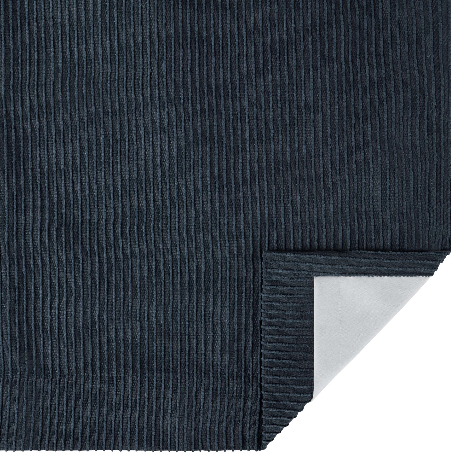 slide 3 of 4, Origin 21 84-in Navy Blue Blackout Interlined Grommet Curtain panel pair, 1 ct