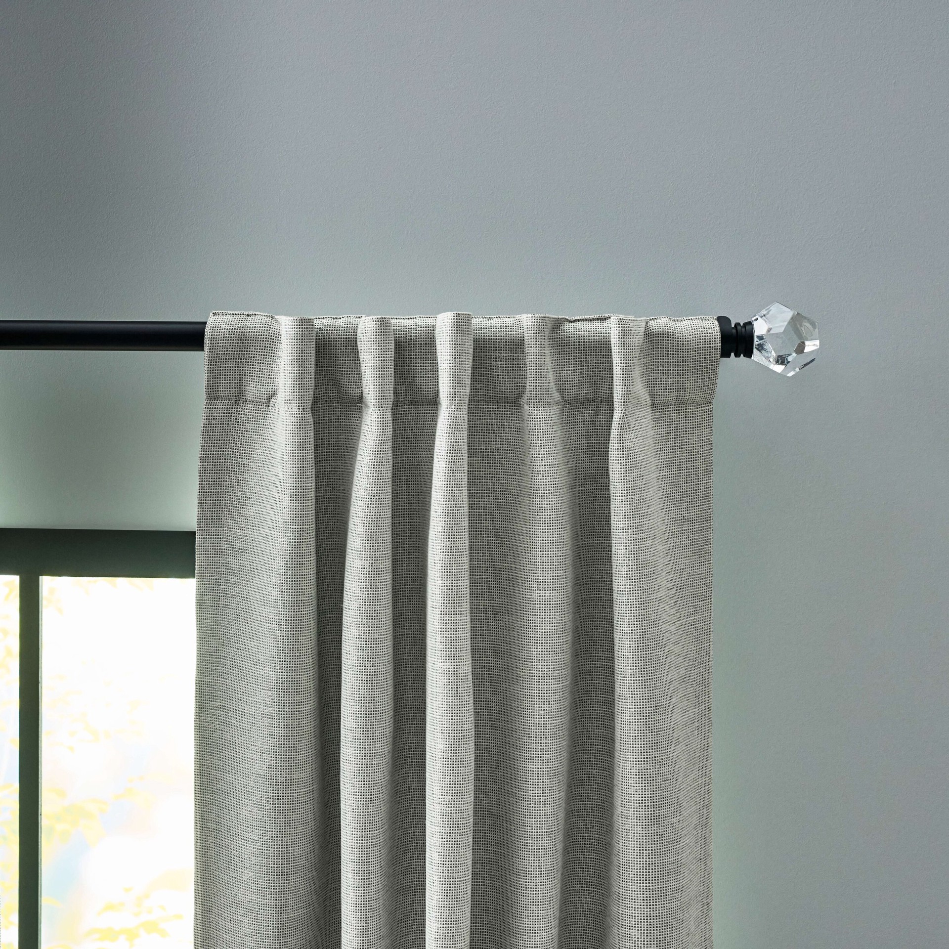 slide 4 of 5, Origin 21 84-in GRAY Blackout Interlined Back tab Curtain panel pair, 1 ct
