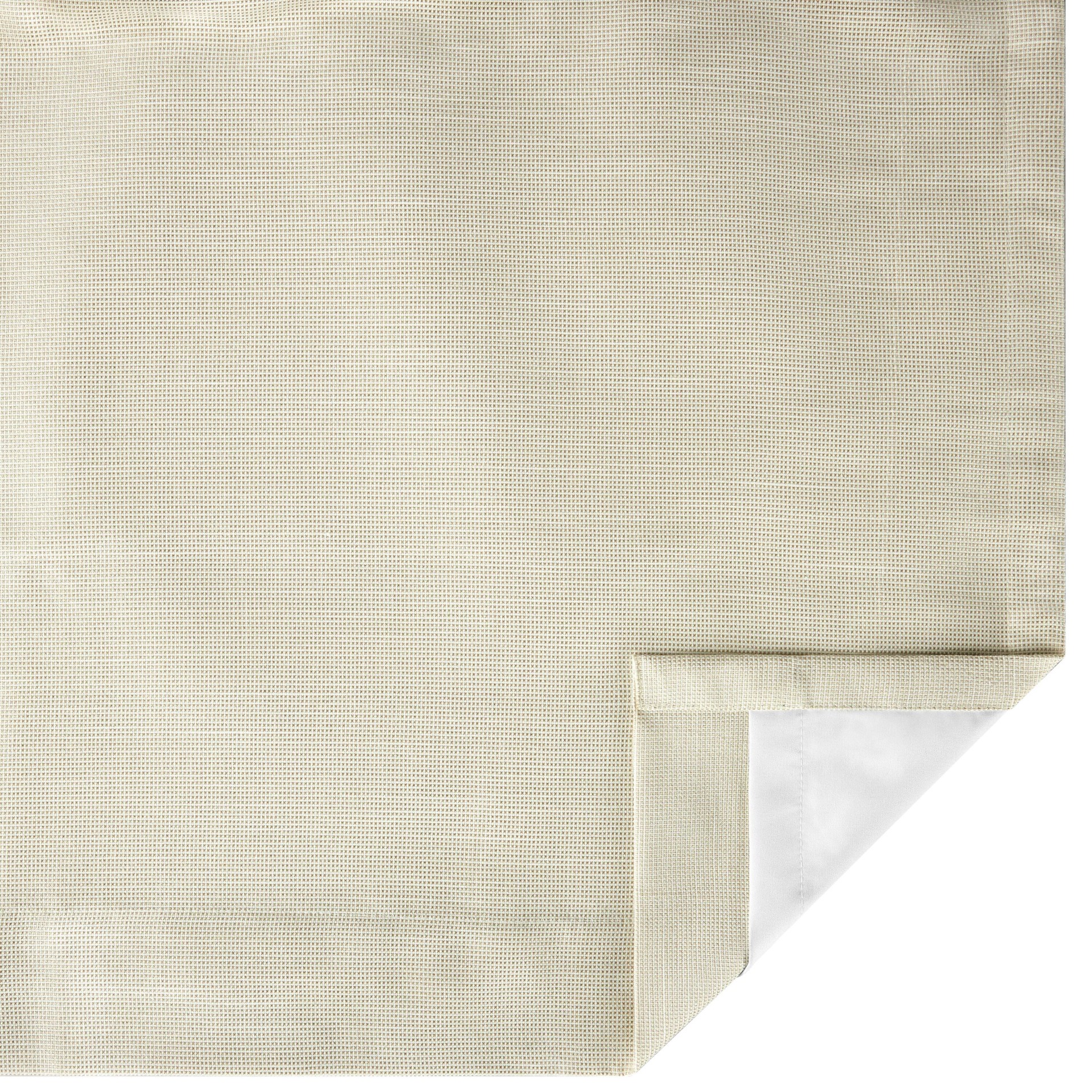 slide 3 of 5, Origin 21 84-in Sand Grain Polka dot Blackout Interlined Back tab Curtain panel pair, 1 ct