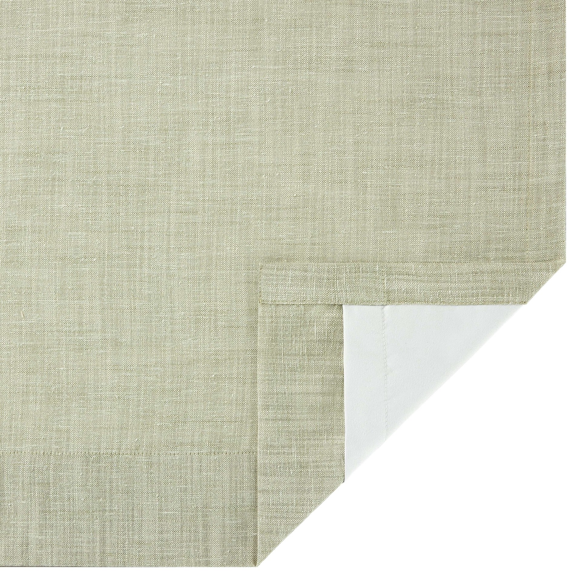 slide 3 of 5, allen + roth 84-in Green Blackout Interlined Back tab Curtain panel pair, 1 ct