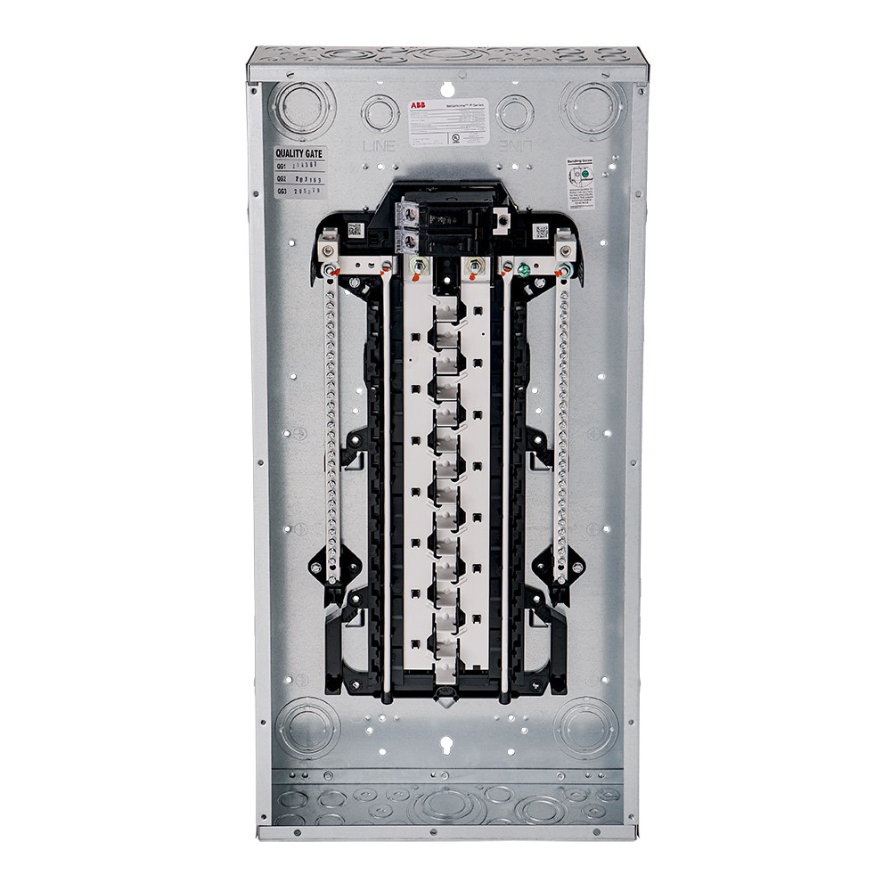 slide 5 of 6, ABB ReliaHome P-Series 100 -Amp 30 -Spaces 60 -Circuit Indoor Main Breaker Plug-On Neutral Load Center, 1 ct