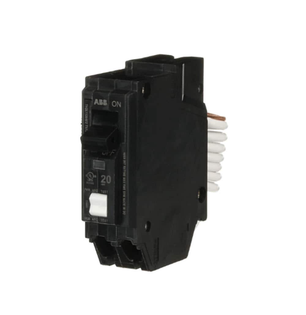 slide 6 of 6, ABB 20-amp 1 -Pole Combination arc fault Circuit Breaker, 1 ct