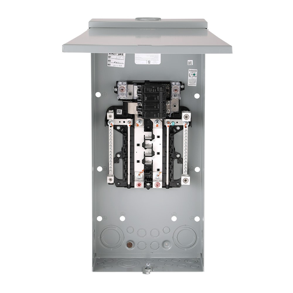 slide 5 of 6, ABB ReliaHome P-Series 150 -Amp 8 -Spaces 16 -Circuit Outdoor Main Breaker Plug-On Neutral Load Center, 1 ct