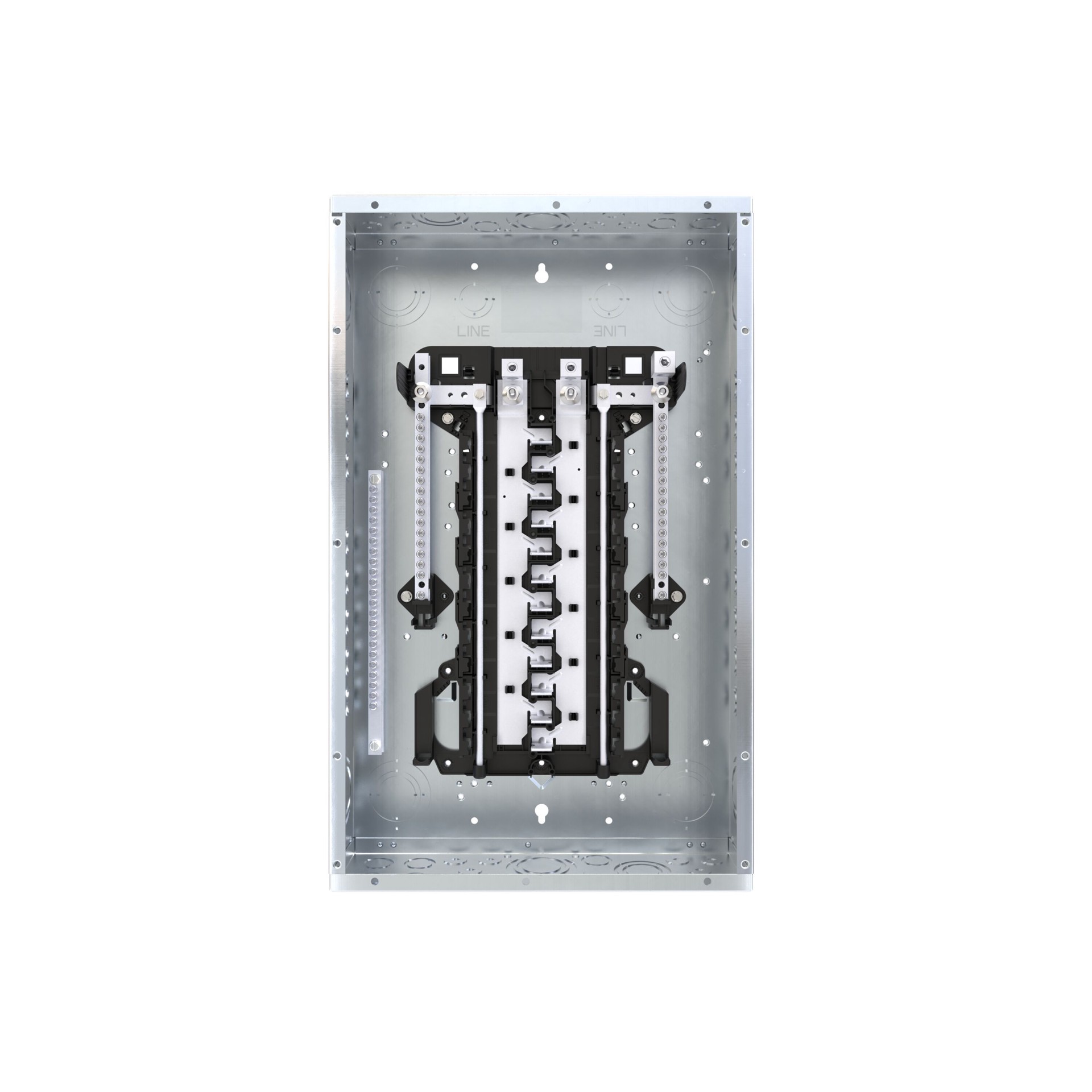 slide 5 of 6, ABB ReliaHome P-Series 125 -Amp 24 -Spaces 48 -Circuit Indoor Main Lug Plug-On Neutral Load Center (Value Pack), 1 ct