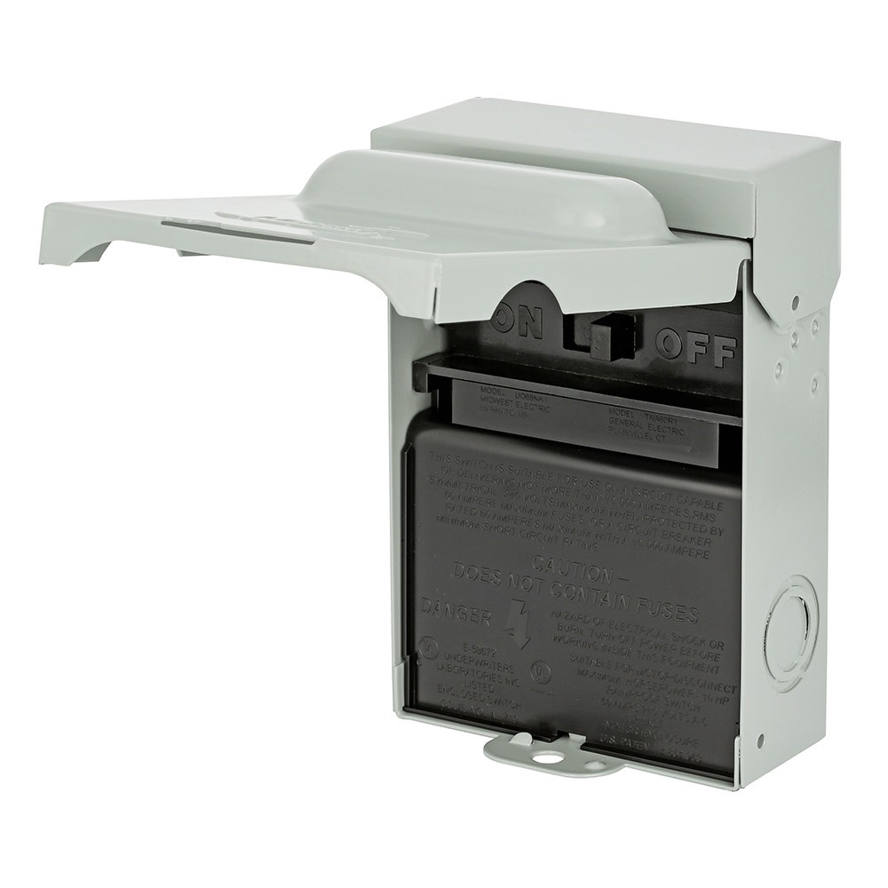 slide 3 of 6, ABB 60 Amp Single phase (120V/240V) Fusible Outdoor Light-duty Disconnect Disconnect, 1 ct