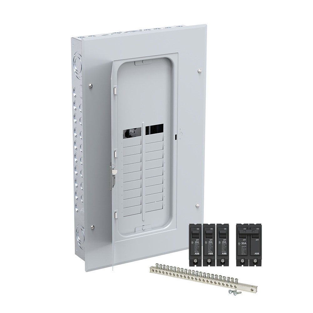 slide 6 of 6, ABB ReliaHome P-Series 200 -Amp 20 -Spaces 40 -Circuit Indoor Main Lug Plug-On Neutral Load Center (Value Pack), 1 ct