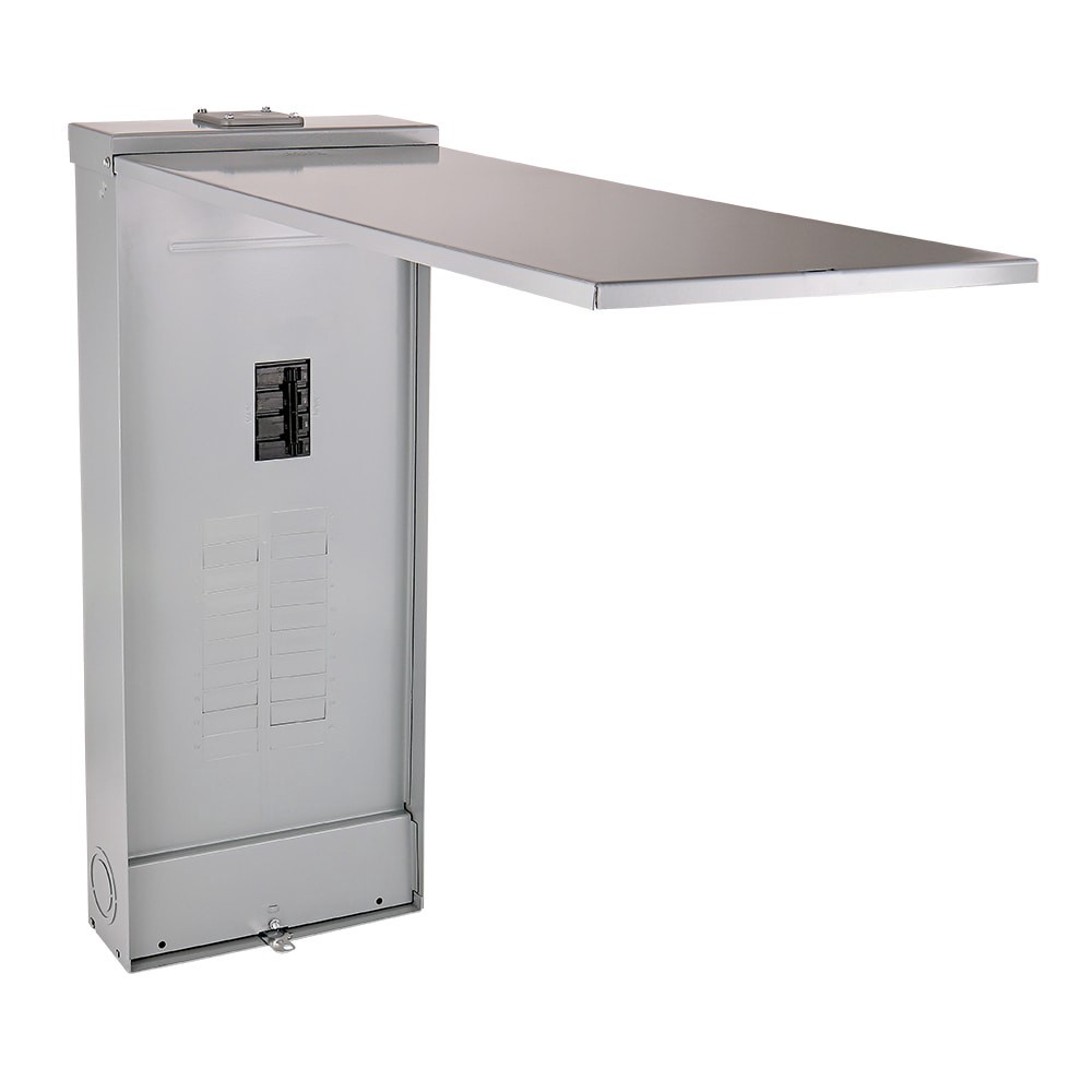 slide 1 of 6, ABB ReliaHome P-Series 150 -Amp 20 -Spaces 40 -Circuit Outdoor Main Breaker Plug-On Neutral Load Center, 1 ct