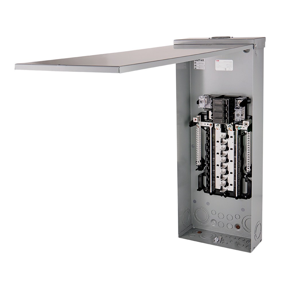 slide 6 of 6, ABB ReliaHome P-Series 150 -Amp 20 -Spaces 40 -Circuit Outdoor Main Breaker Plug-On Neutral Load Center, 1 ct