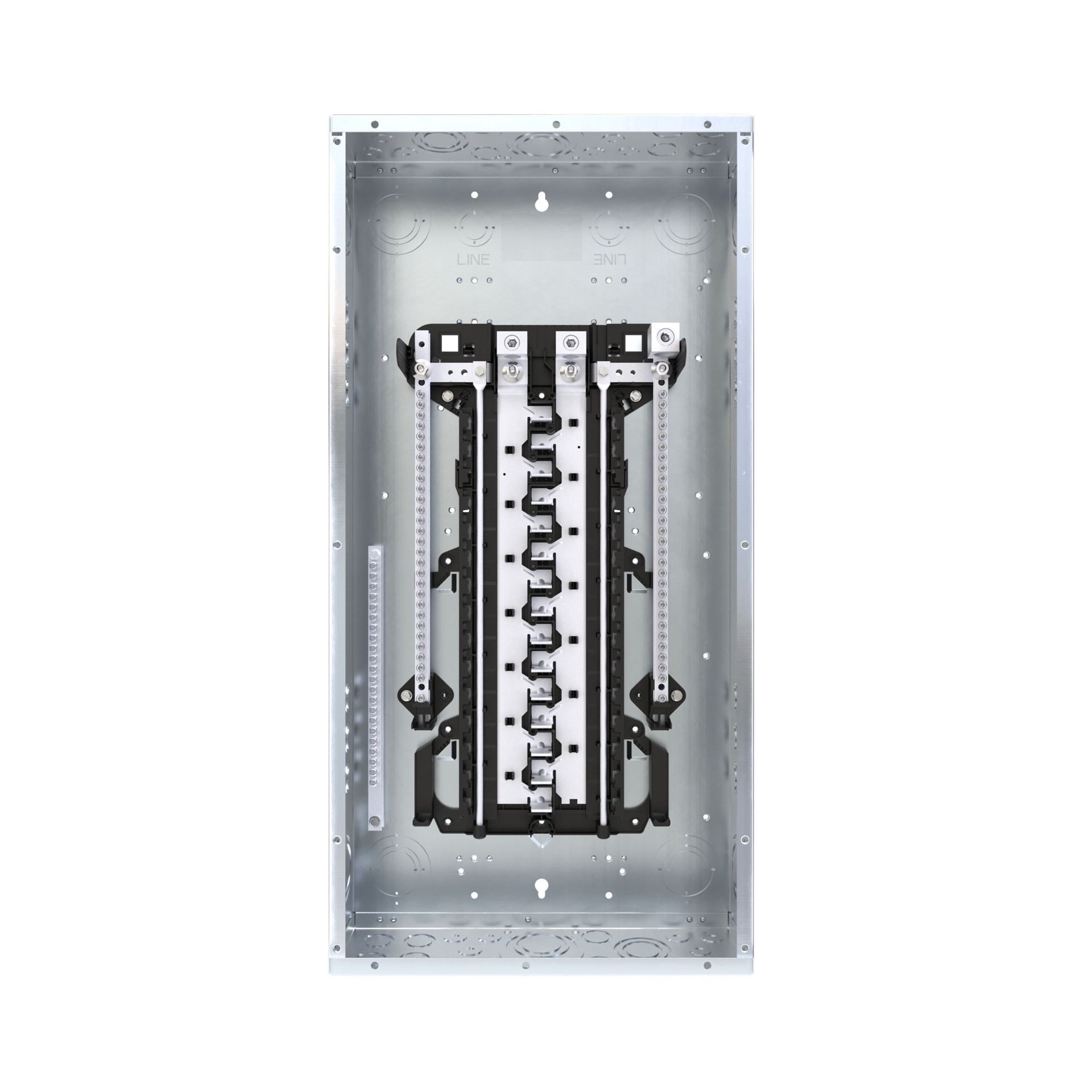 slide 5 of 6, ABB ReliaHome P-Series 200 -Amp 30 -Spaces 60 -Circuit Indoor Main Lug Plug-On Neutral Load Center (Value Pack), 1 ct