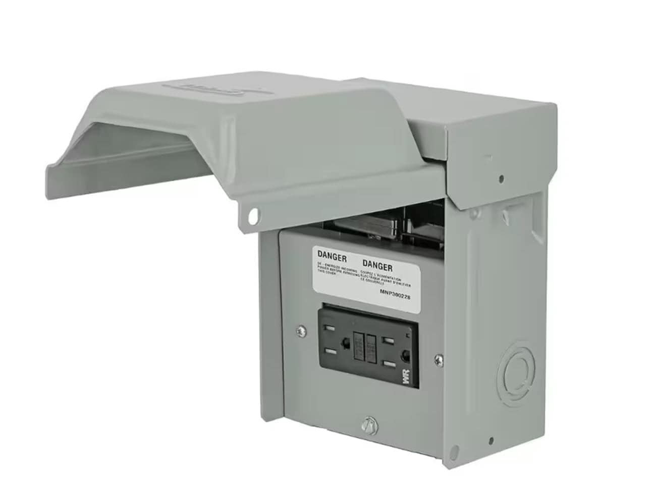 slide 3 of 6, Midwest 60 Amp Single phase (120V/240V) Non-fusible Outdoor Light-duty Disconnect Disconnect, 1 ct