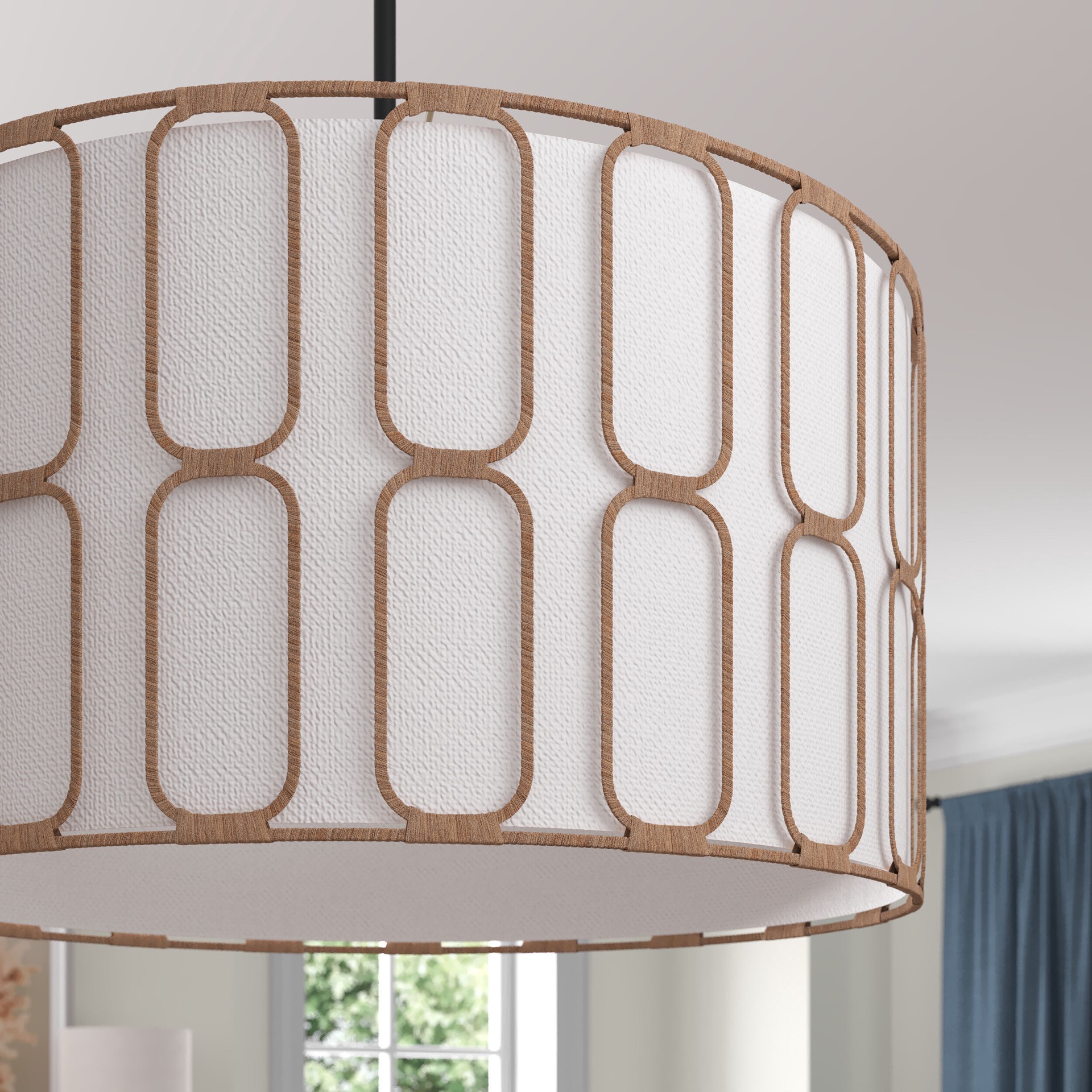 slide 2 of 6, allen + roth HAWKINS 3 -Light Matte Black Farmhouse For Use in Bedrooms, Dining Rooms, Foyers, Kitchens, Living Rooms Chandelier, 1 ct