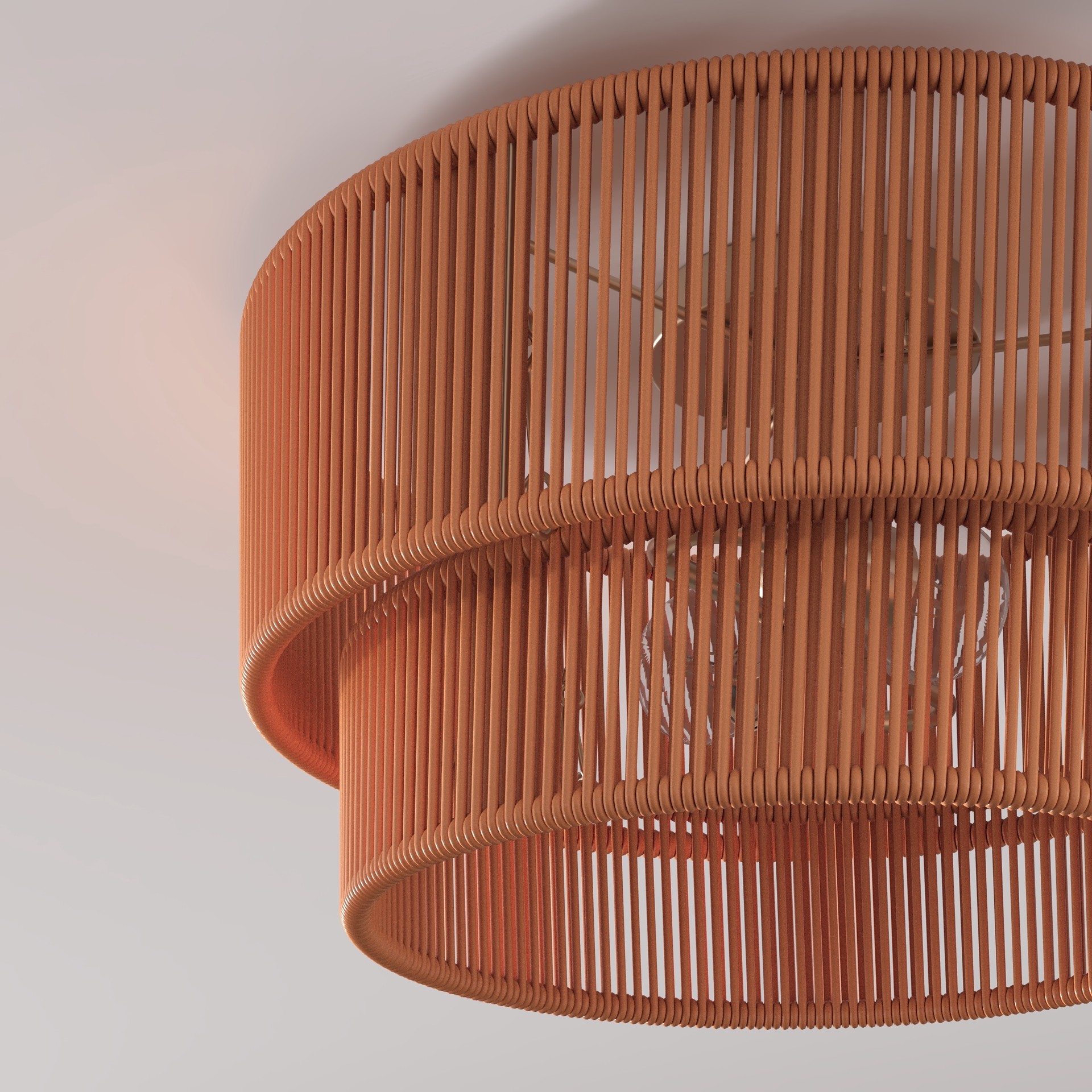 slide 2 of 6, allen + roth MILLS 2 -Light 15.2-in Brushed Gold Semi Flush Mount Light, 1 ct