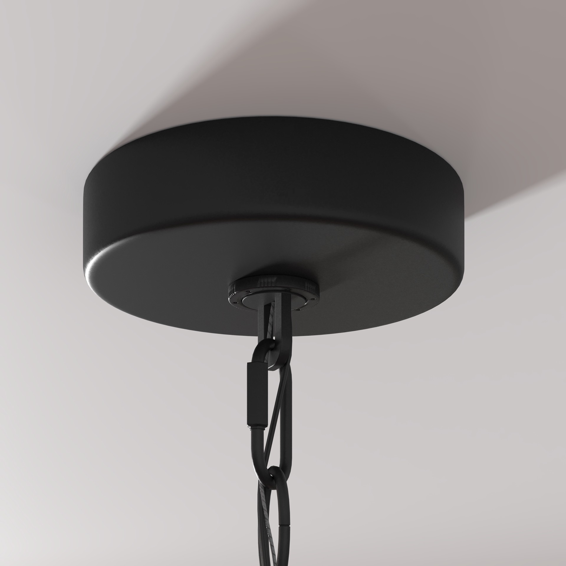 slide 3 of 6, allen + roth EASTON 5 -Light Matte Black Modern/contemporary Crystal For Use in Bedrooms, Dining Rooms, Foyers, Kitchens, Living Rooms Chandelier, 1 ct