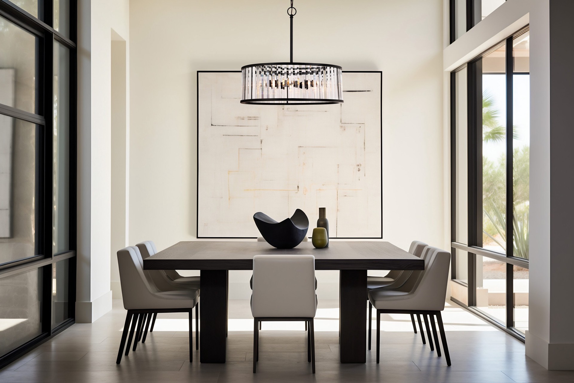 slide 1 of 6, allen + roth EASTON 5 -Light Matte Black Modern/contemporary Crystal For Use in Bedrooms, Dining Rooms, Foyers, Kitchens, Living Rooms Chandelier, 1 ct