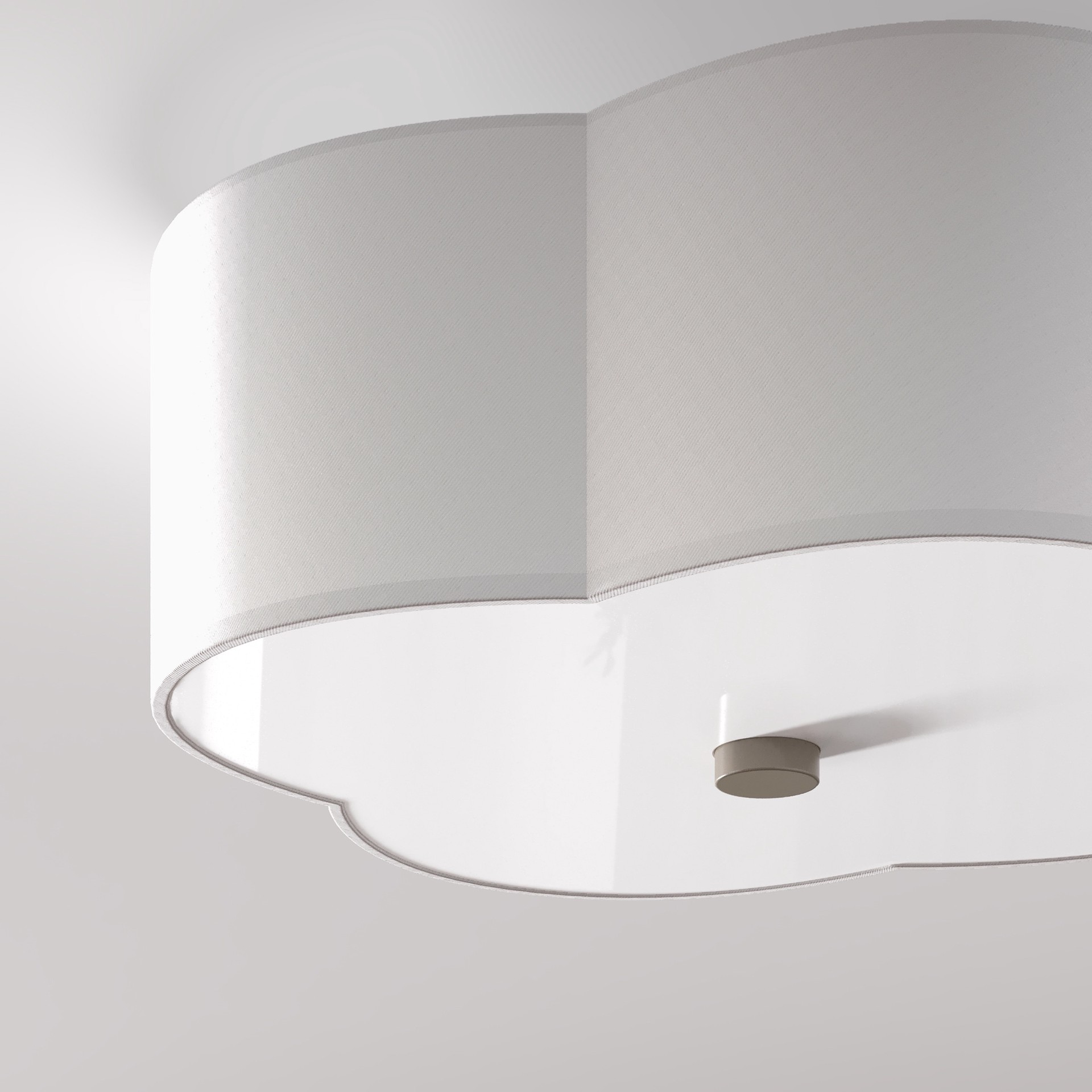 slide 2 of 6, allen + roth FLEMING 2 -Light 12.75-in Brushed Nickel Semi Flush Mount Light, 1 ct