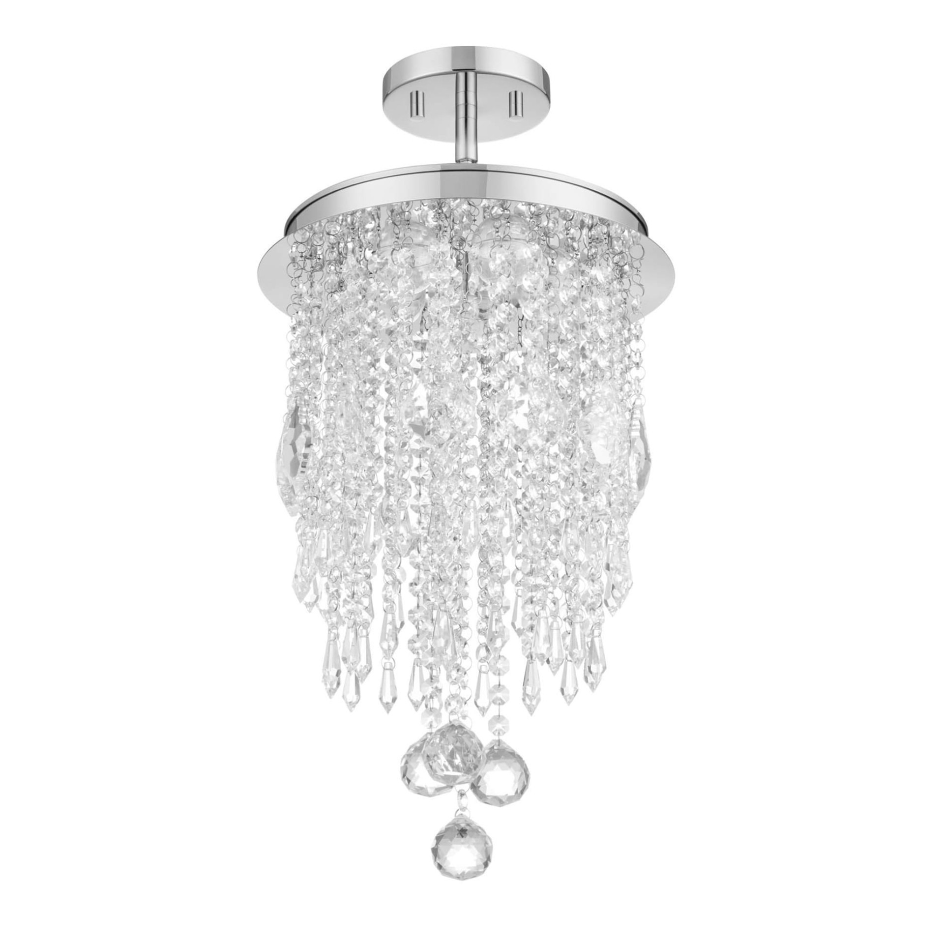 slide 2 of 6, allen + roth Barclay 1 -Light Chrome Modern/contemporary Tiered Integrated LED Small Hanging Pendant light, 1 ct