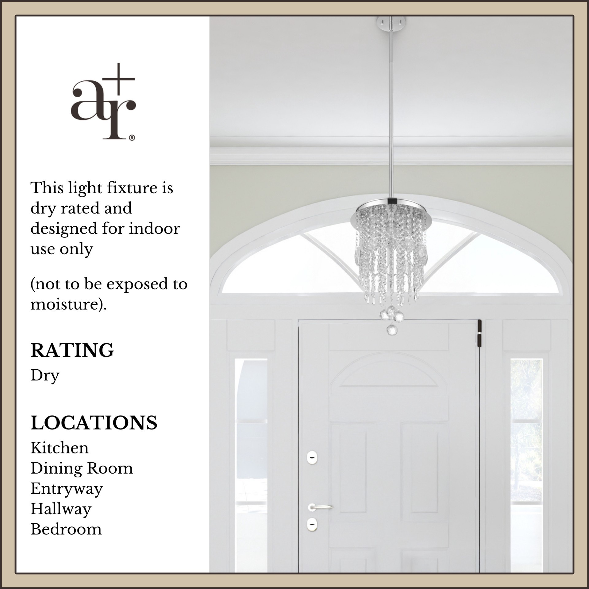 slide 4 of 6, allen + roth Barclay 1 -Light Chrome Modern/contemporary Tiered Integrated LED Small Hanging Pendant light, 1 ct