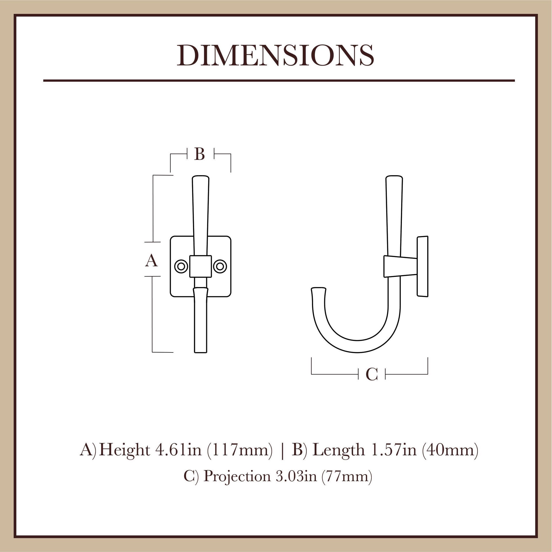 slide 5 of 6, allen + roth 1 -Hook 3.0315-in x 4.6063-in H Satin Nickel Decorative Wall Hook ( 25-lb Capacity), 1 ct