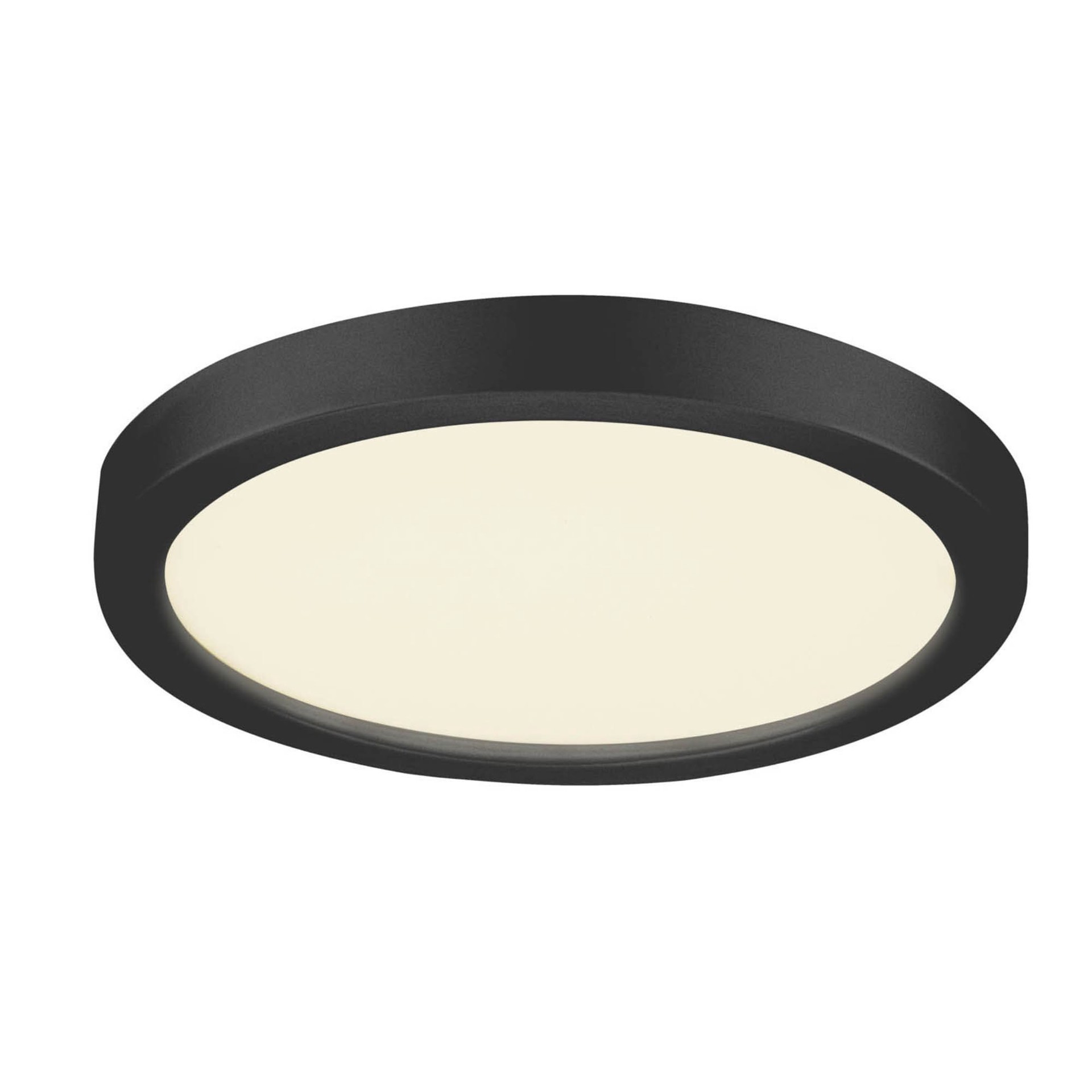 slide 5 of 6, Project Source Edge Light 1 -Light 11-in Matte Black Indoor/Outdoor Integrated LED Flush Mount Light 2 -Pack, 1 ct
