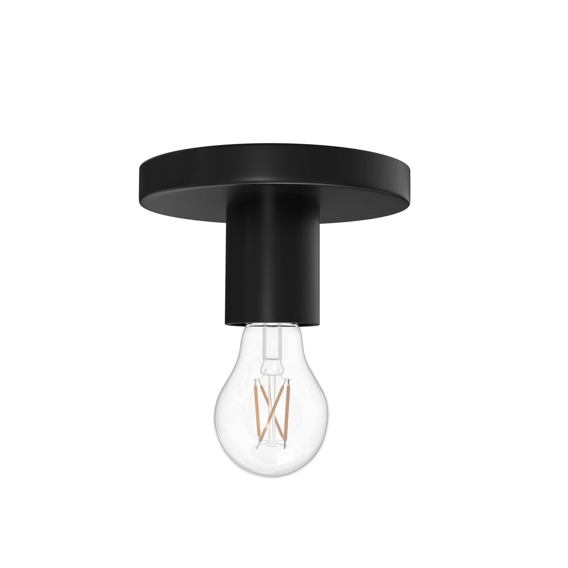 slide 2 of 6, Project Source 1 -Light 6-in Matte Black Flush Mount Light, 1 ct