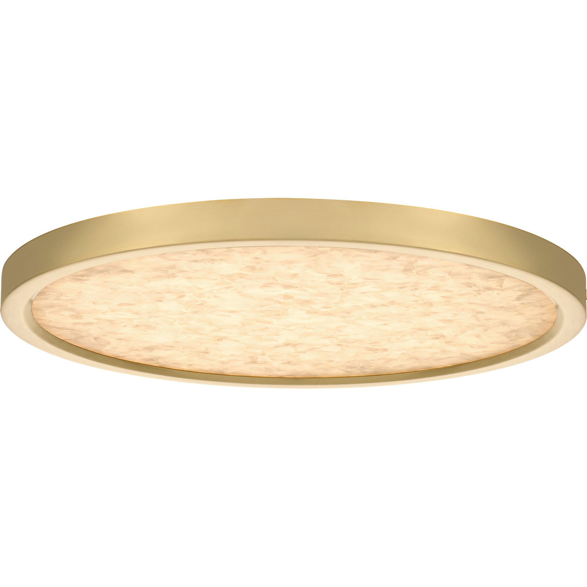 slide 2 of 6, Origin 21 Edyn 15-in Brushed Gold Integrated LED Flush Mount Light, 1 ct