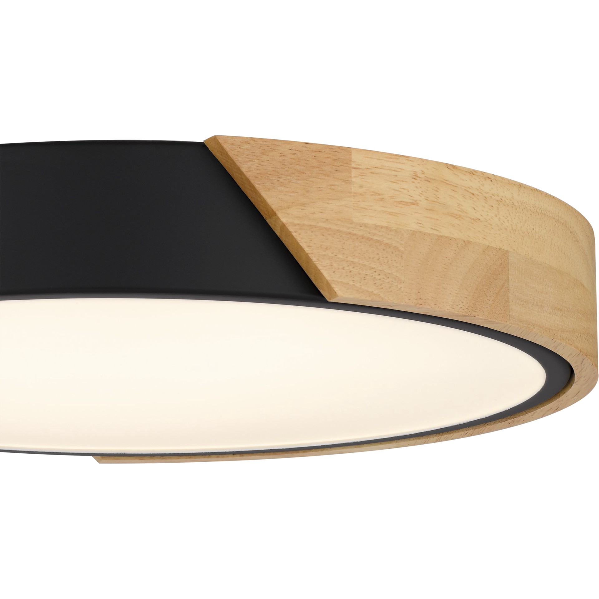 slide 5 of 6, Origin 21 Xander 13.63-in Matte Black Integrated LED Flush Mount Light, 1 ct