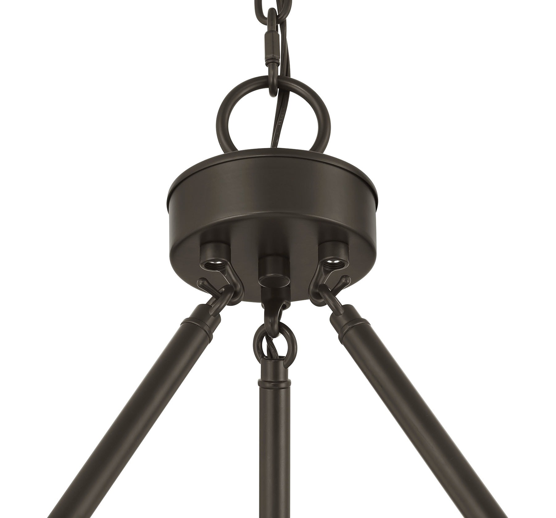 slide 6 of 6, allen + roth Dixon 5 -Light Bronze Transitional Bare bulb For Use in Bedrooms, Dining Rooms, Foyers, Kitchens, Living Rooms Chandelier, 1 ct