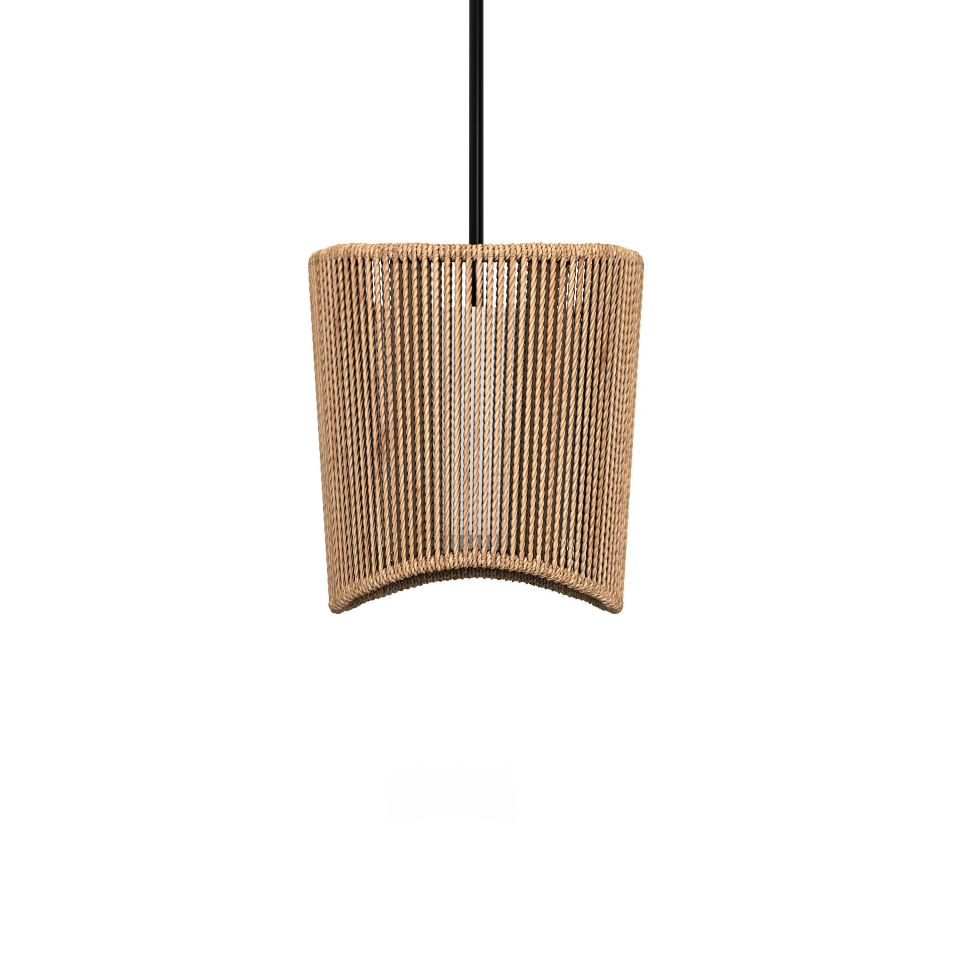 slide 6 of 6, Origin 21 Sefina 1 -Light Matte Black Bohemian/global Linear Medium Hanging Pendant light, 1 ct