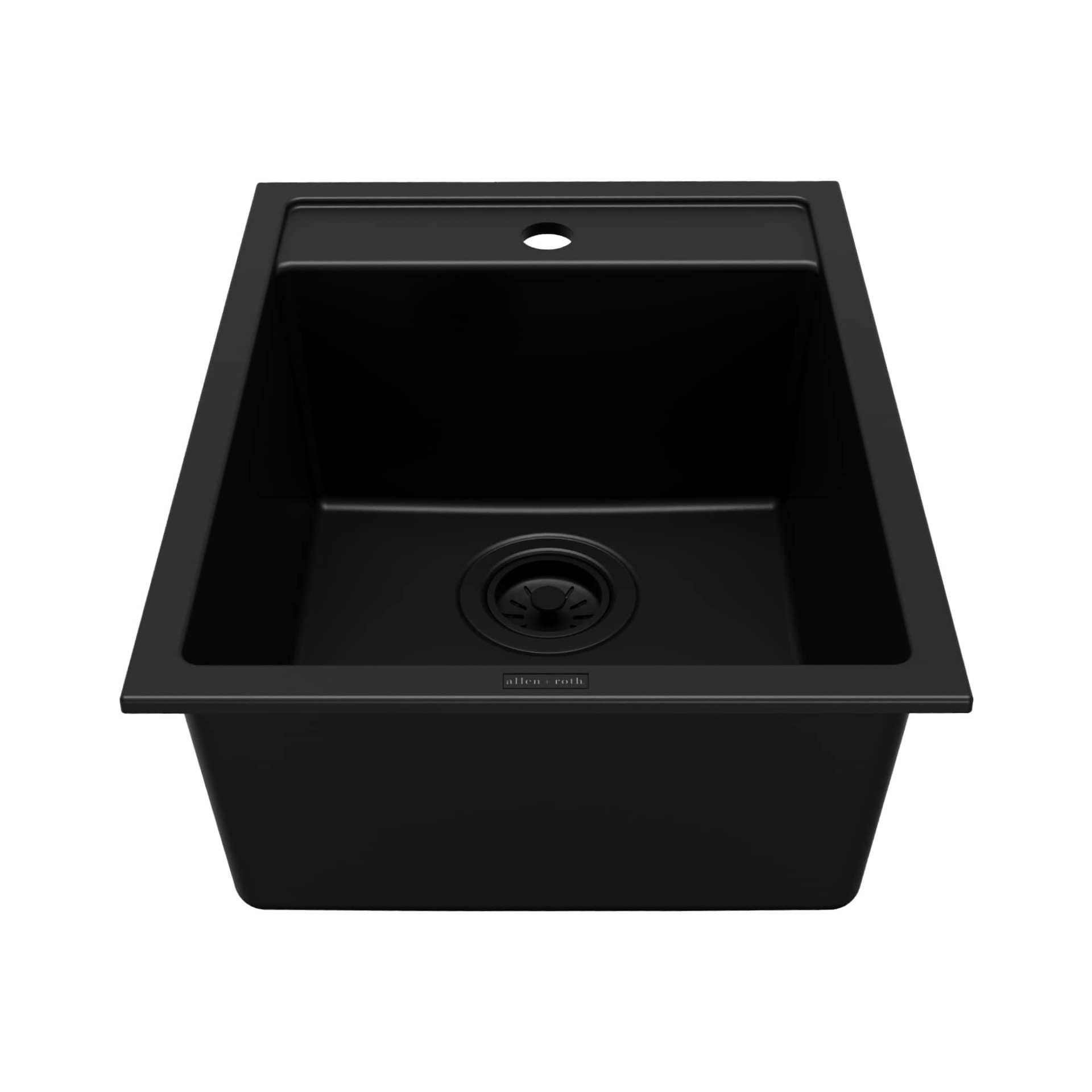 slide 2 of 6, allen + roth 15.75-in L x 19.62-in W Quartz Drop-in Commercial Bar Sink, 1 ct