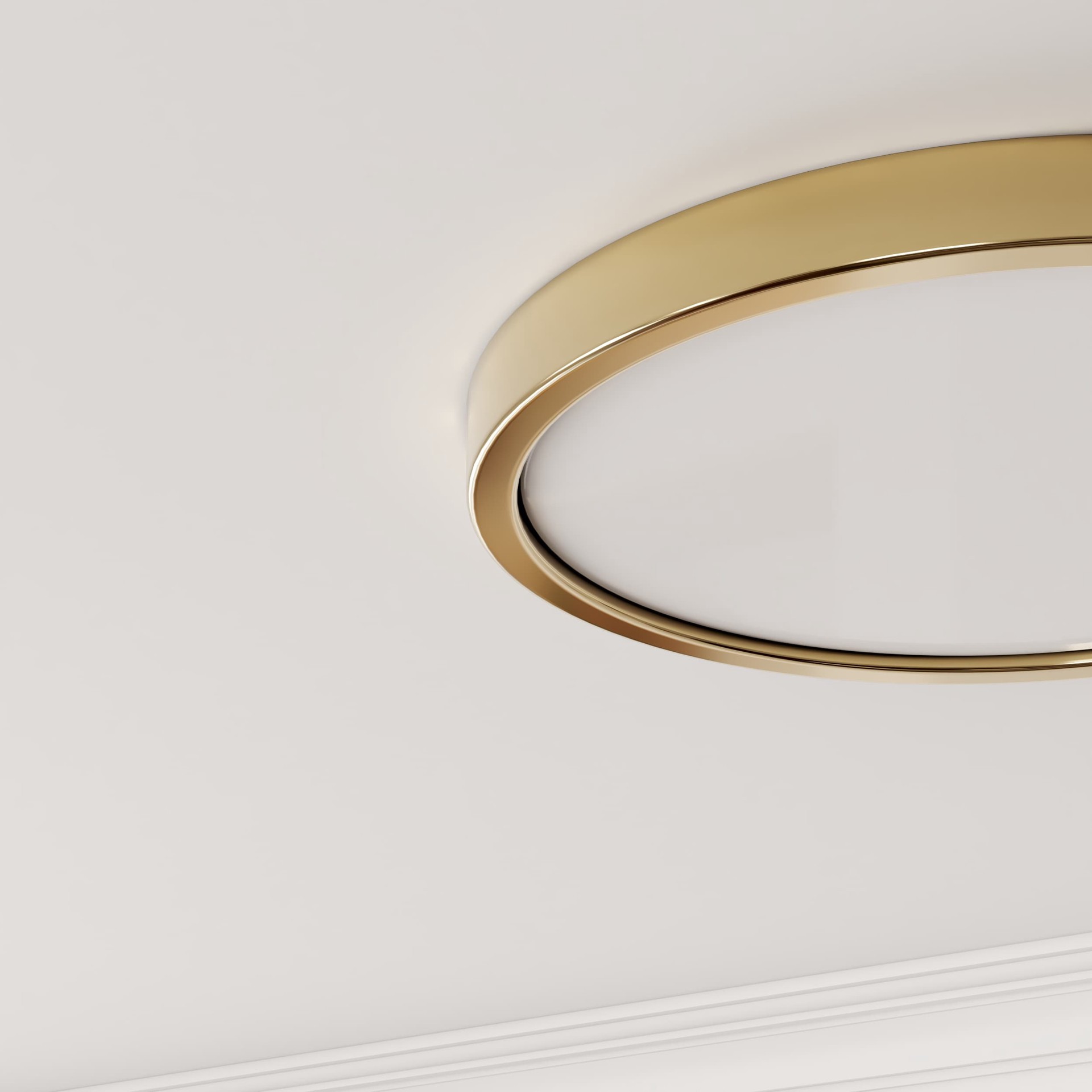 slide 2 of 6, Project Source 1 -Light 13-in Matte Gold Integrated LED Flush Mount Light, 1 ct