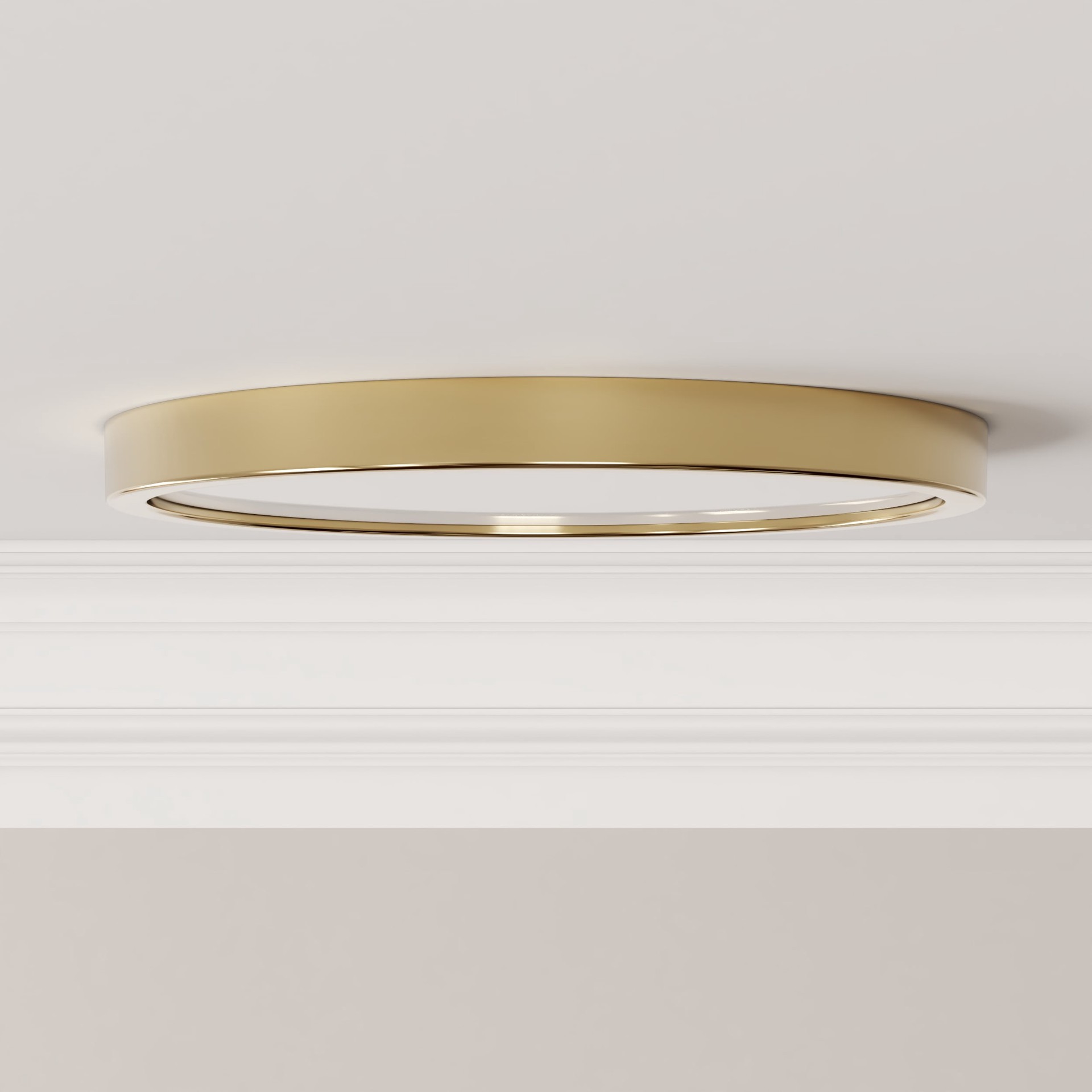 slide 6 of 6, Project Source 1 -Light 13-in Matte Gold Integrated LED Flush Mount Light, 1 ct