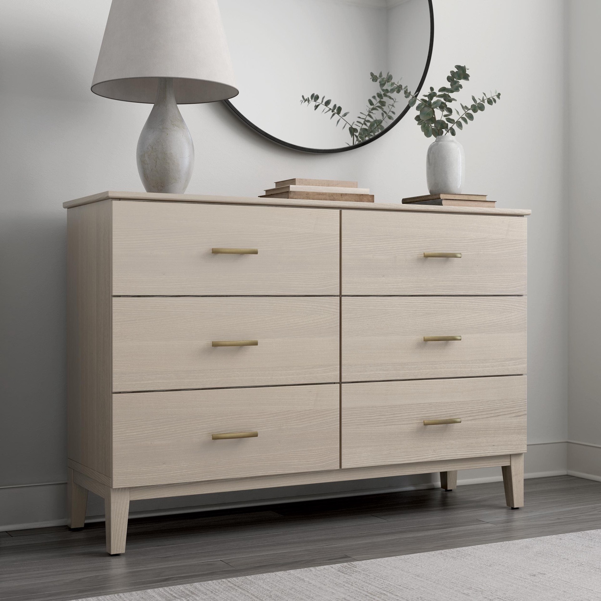 slide 6 of 6, allen + roth Amelia 3-in , 76mm Center to Center Champagne Bronze Arch Bar Drawer Pull, 1 ct