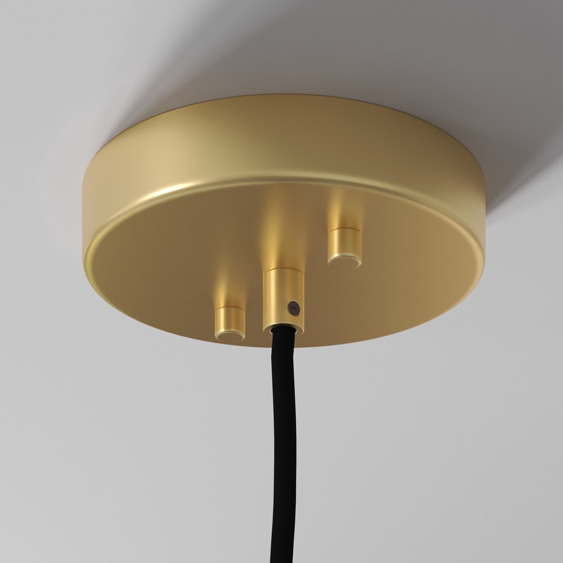 slide 3 of 6, Origin 21 Gigi 1 -Light Matte black with brushed gold accent Modern/contemporary Bell Medium Hanging Pendant light, 1 ct