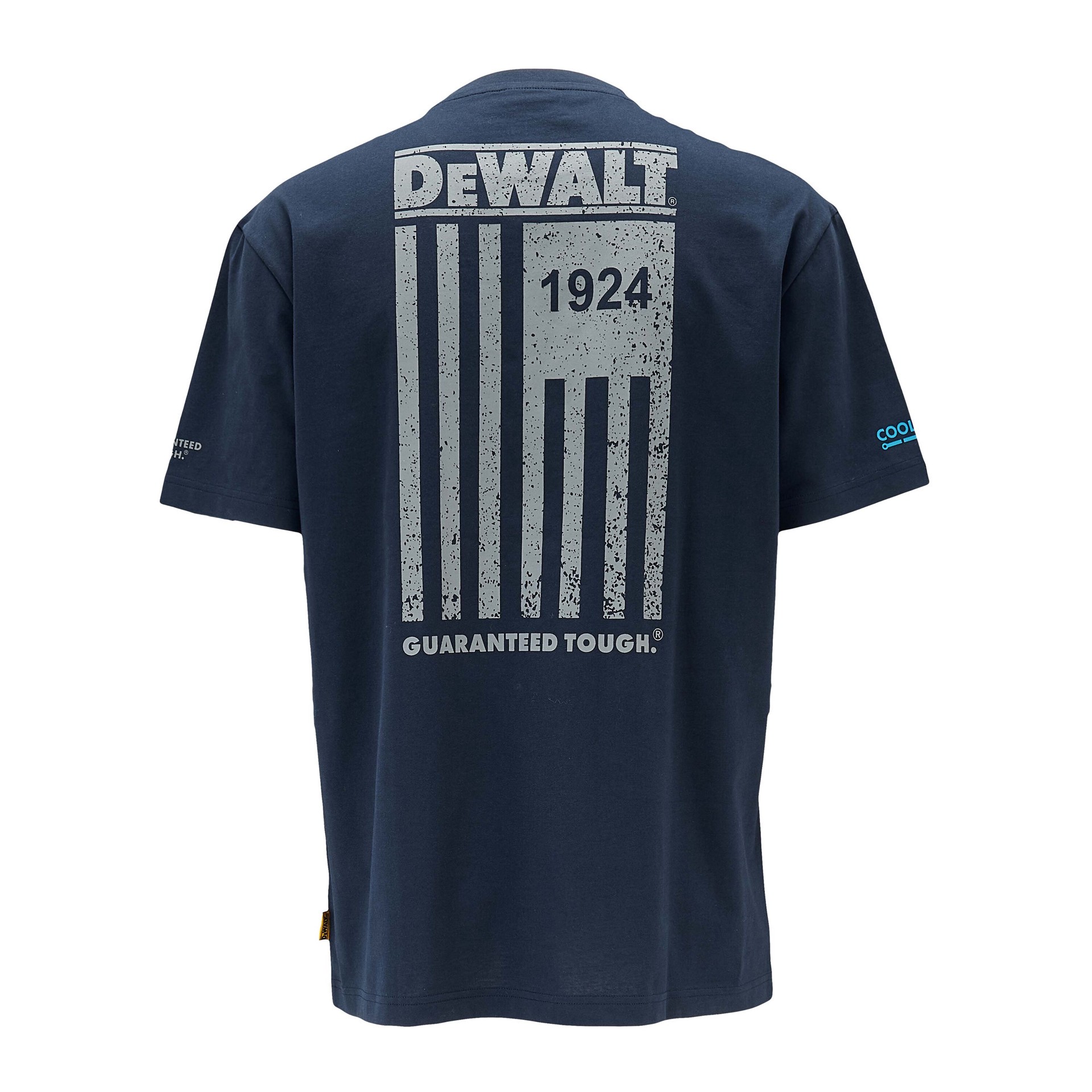 slide 2 of 4, DEWALT Men's Blue Knit Short sleeve Graphic T-shirt ( Large ), 1 ct