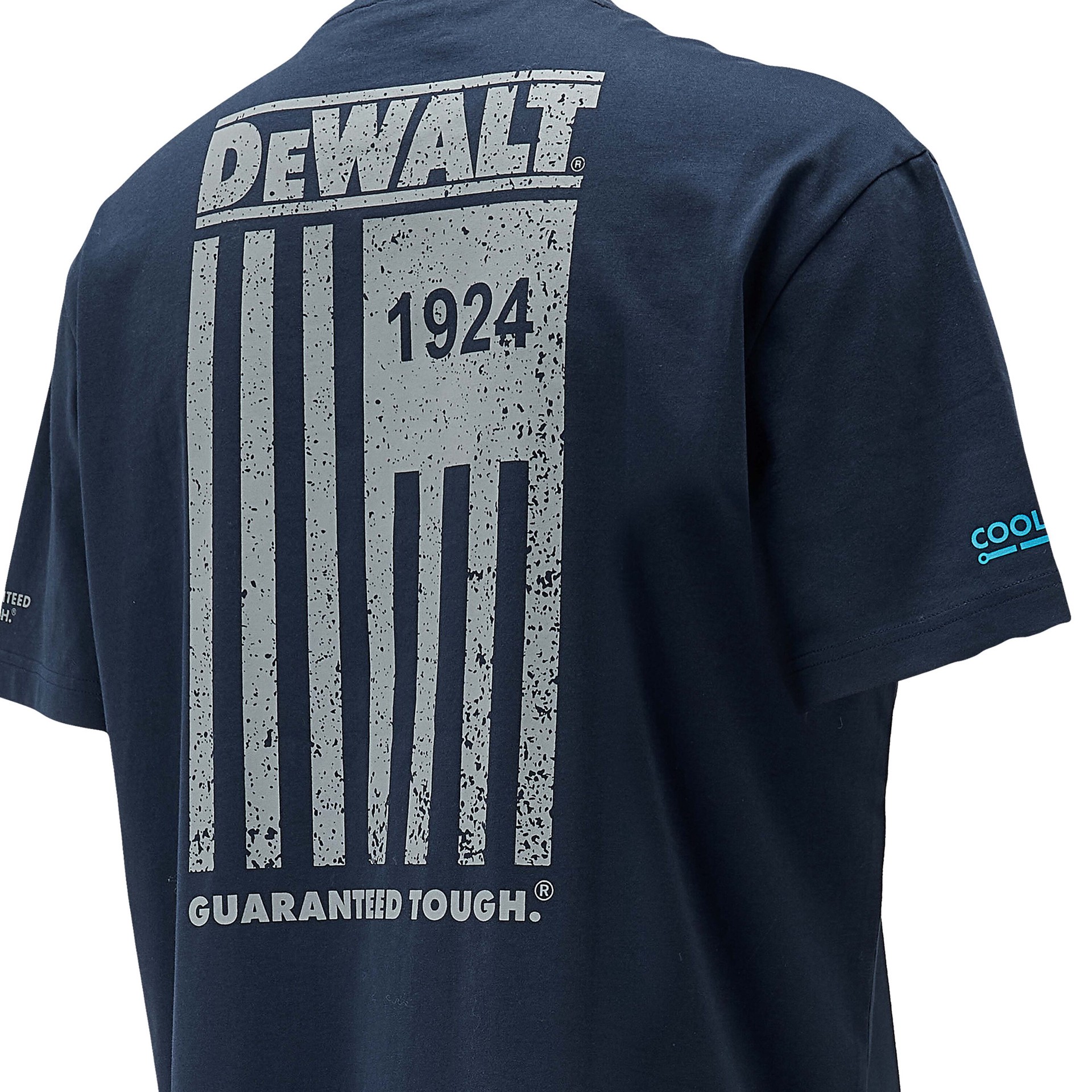 slide 4 of 4, DEWALT Men's Blue Knit Short sleeve Graphic T-shirt ( Large ), 1 ct