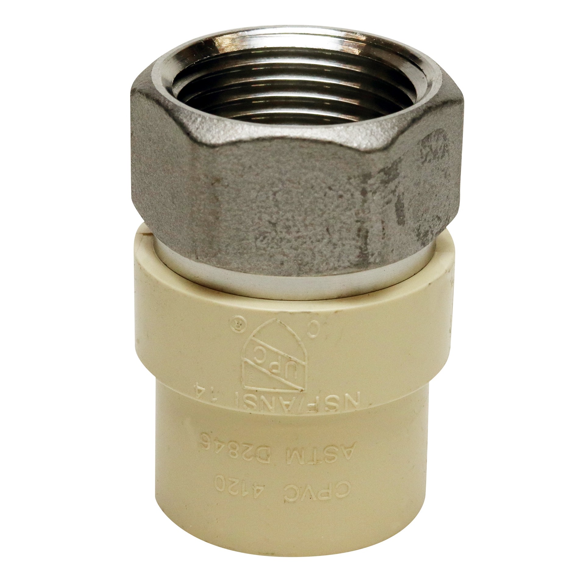 slide 2 of 6, RELIABILT 3/4-in C PVC xbrass Fipt Trans, 1 ct