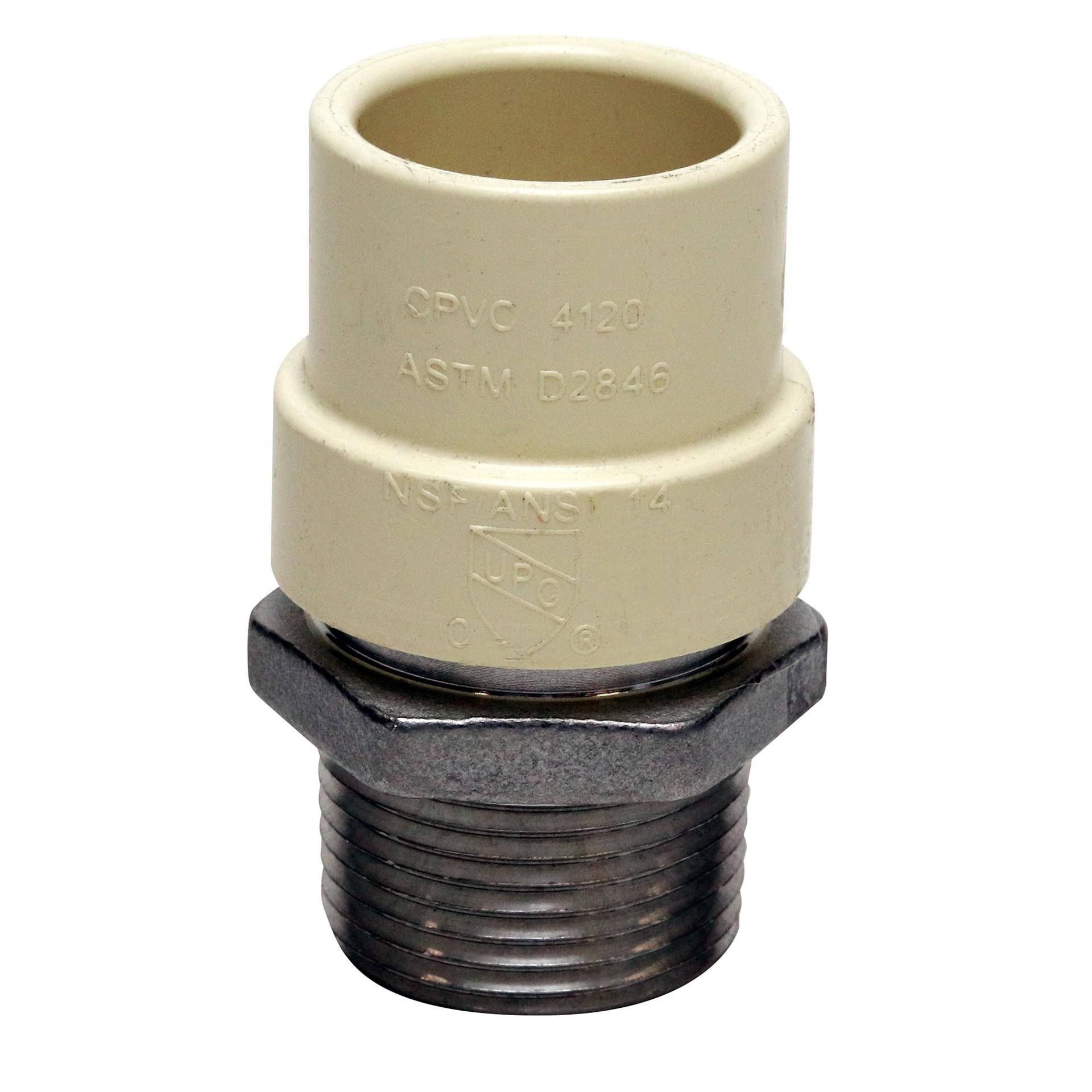 slide 3 of 6, RELIABILT 3/4-in C PVC xbrass Mipt Trns 22646, 1 ct