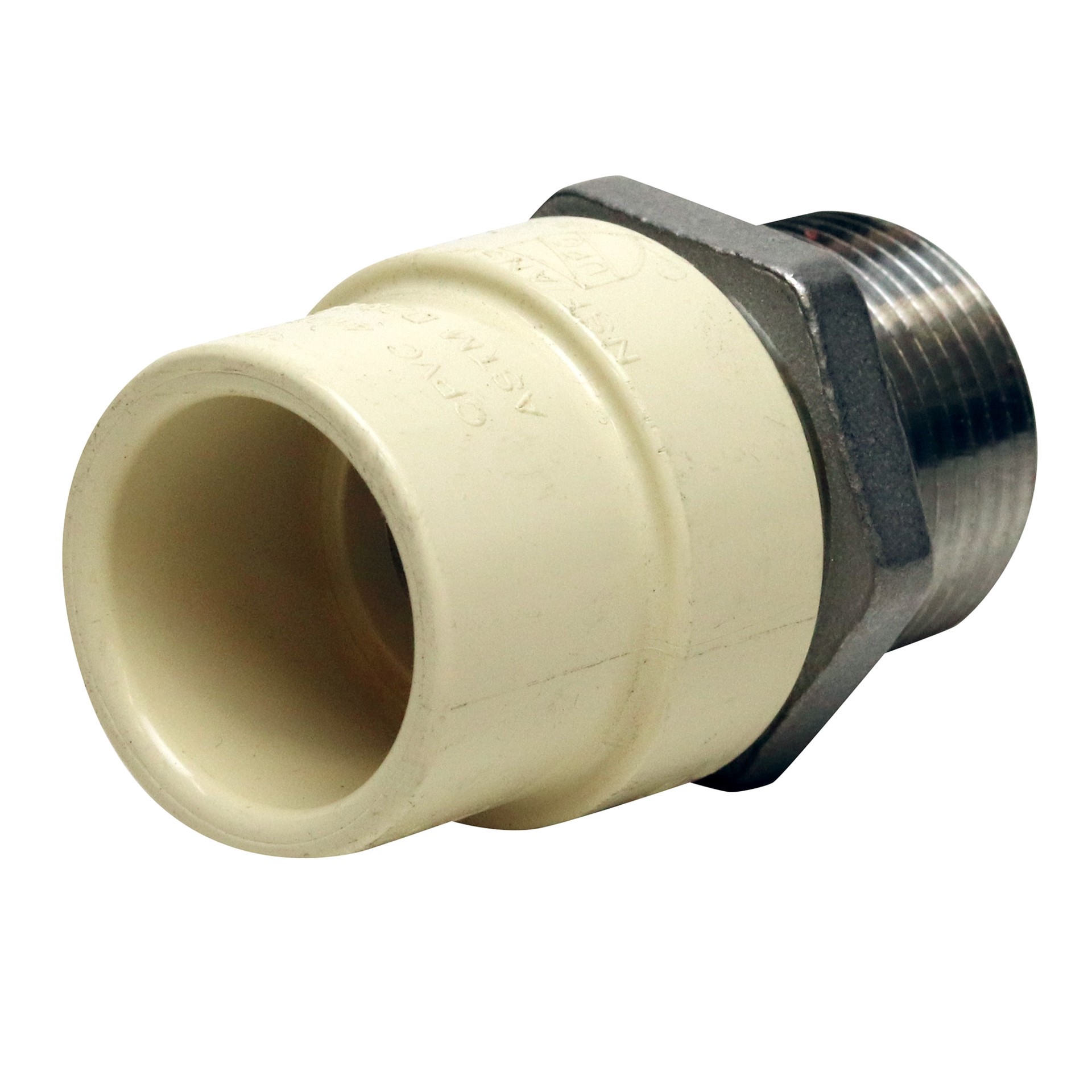 slide 5 of 6, RELIABILT 3/4-in C PVC xbrass Mipt Trns 22646, 1 ct