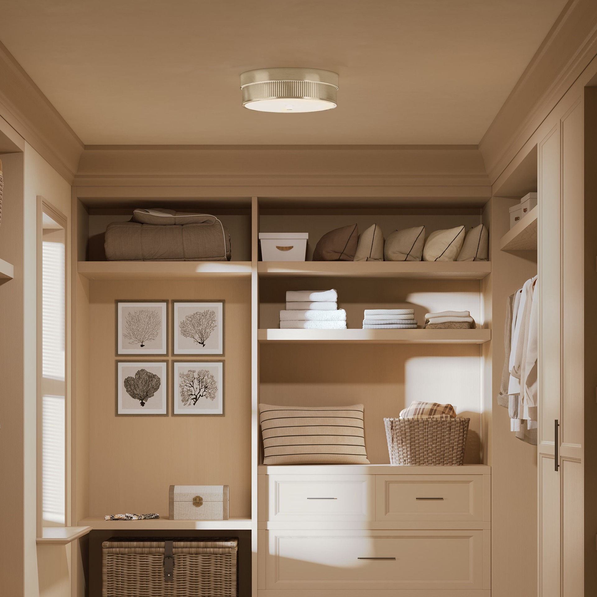 slide 2 of 6, Origin 21 Cassia 2 -Light 12-in Gold Flush Mount Light, 1 ct