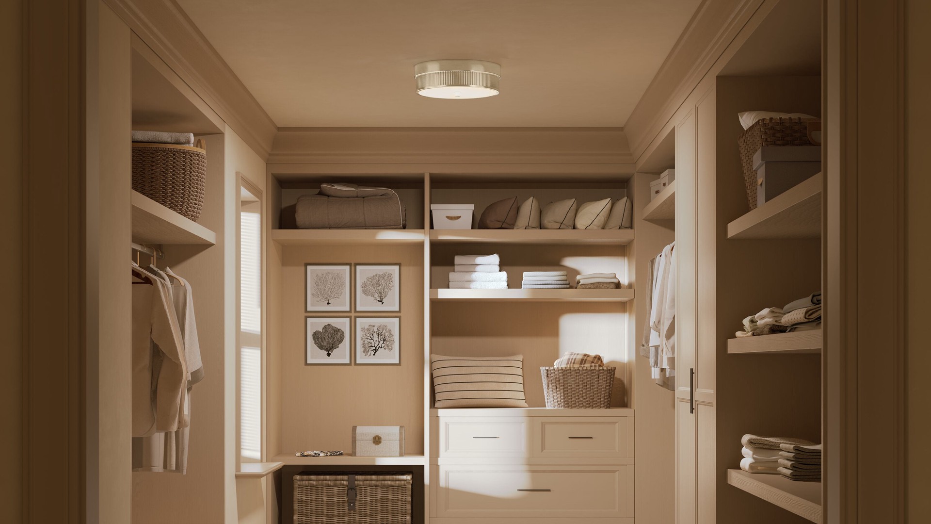 slide 4 of 6, Origin 21 Cassia 2 -Light 12-in Gold Flush Mount Light, 1 ct