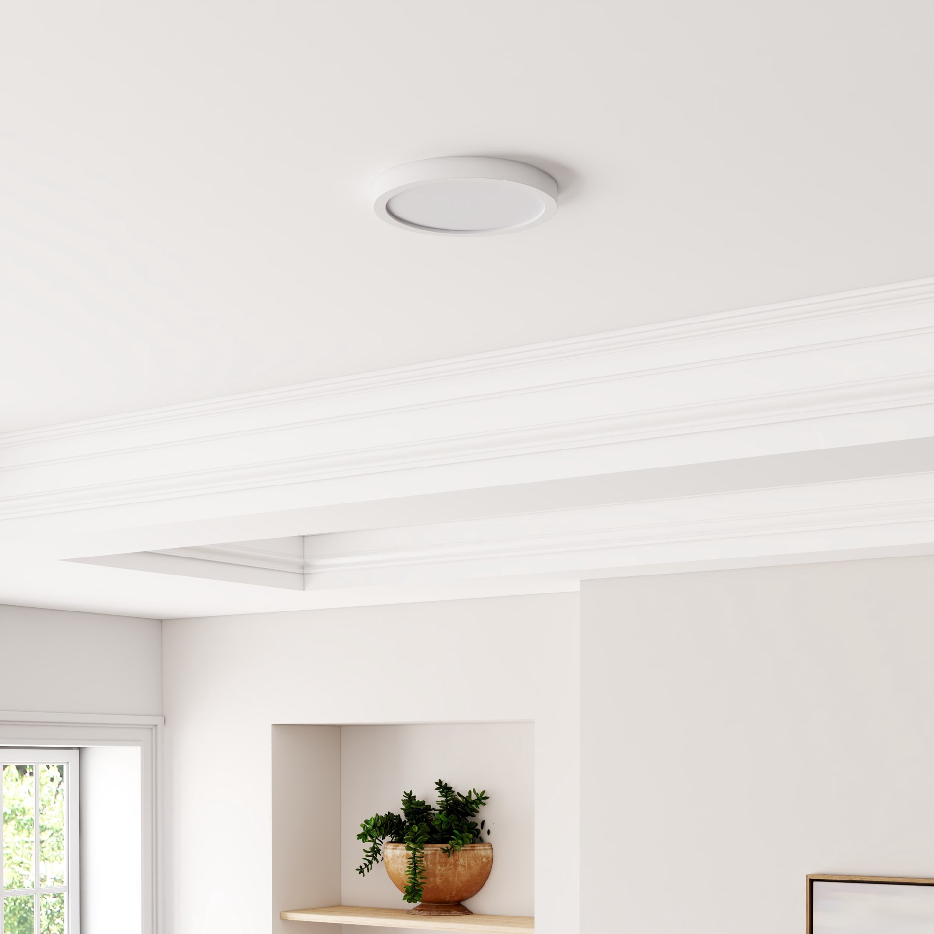 slide 4 of 6, Project Source 1 -Light 7.5-in Matte Multiple colors/finishes Integrated LED Flush Mount Light 2 -Pack, 1 ct