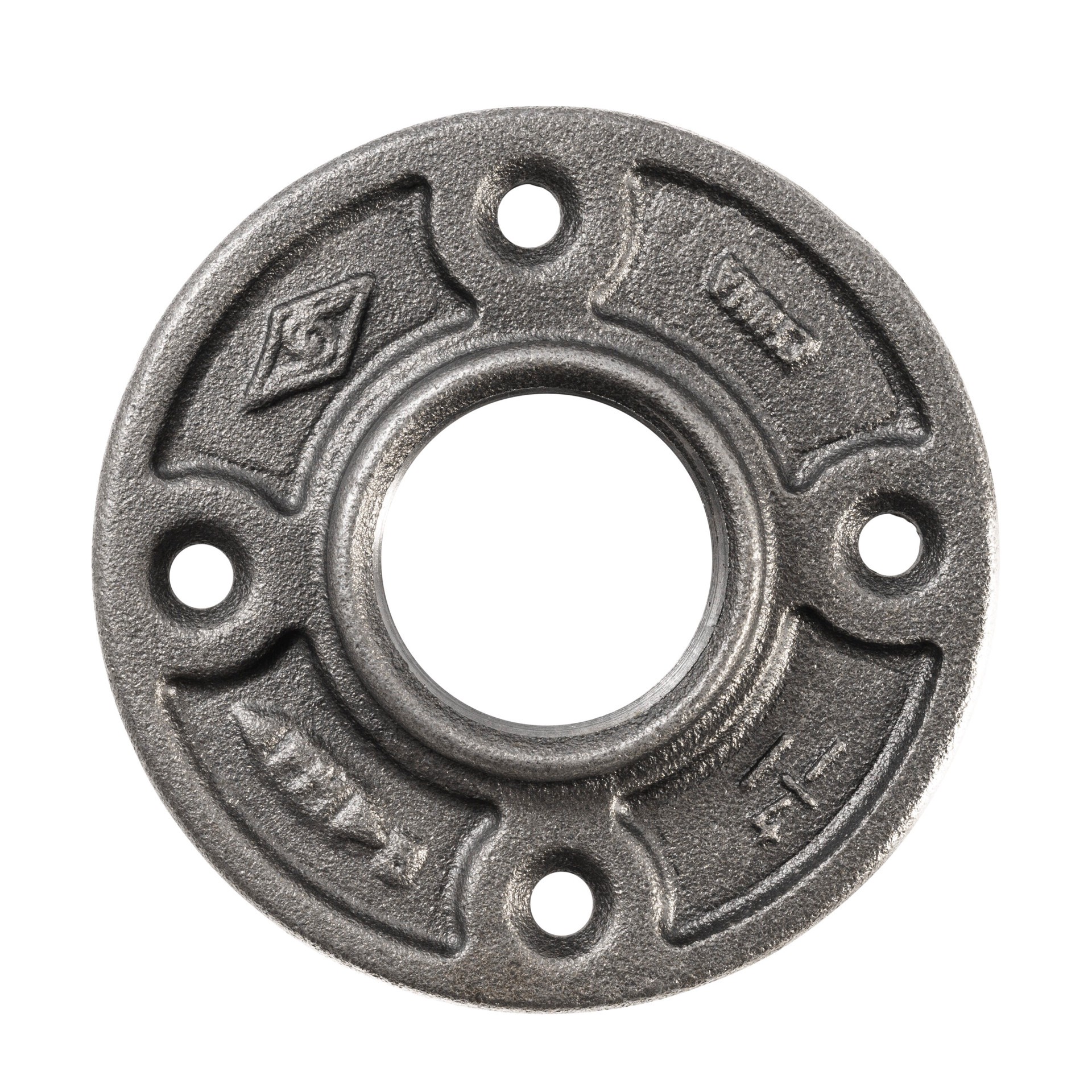 slide 2 of 5, RELIABILT 1-1/4-in Black Floor Flange, 1 ct