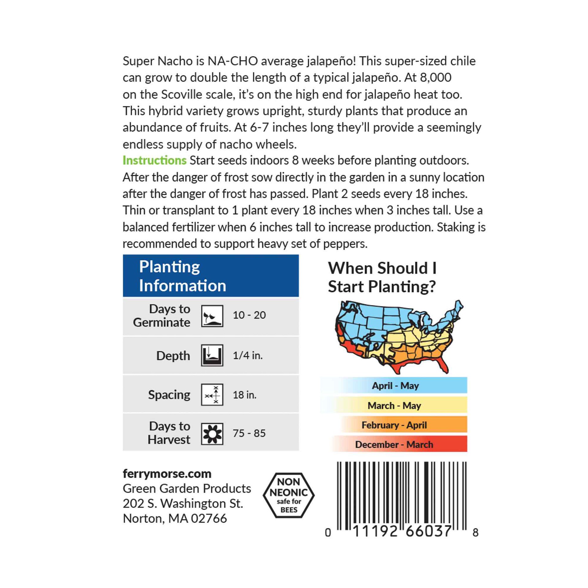 slide 2 of 6, Ferry-Morse Pepper Seeds 200 Milligram(s), 1 ct
