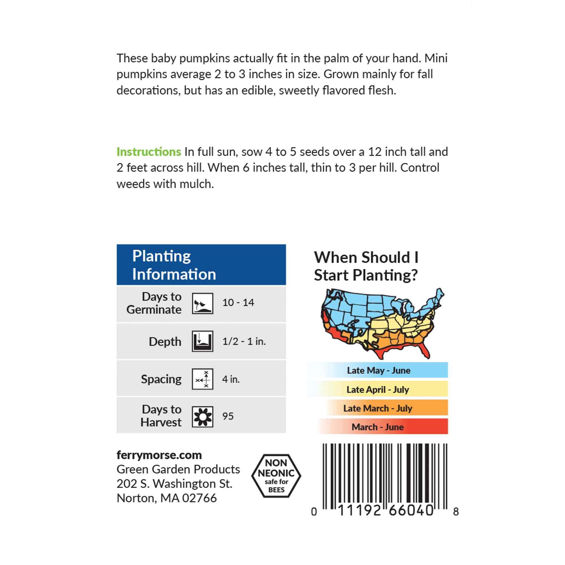 slide 6 of 6, Ferry-Morse Pumpkin Seeds 3.5 Gram(s), 1 ct