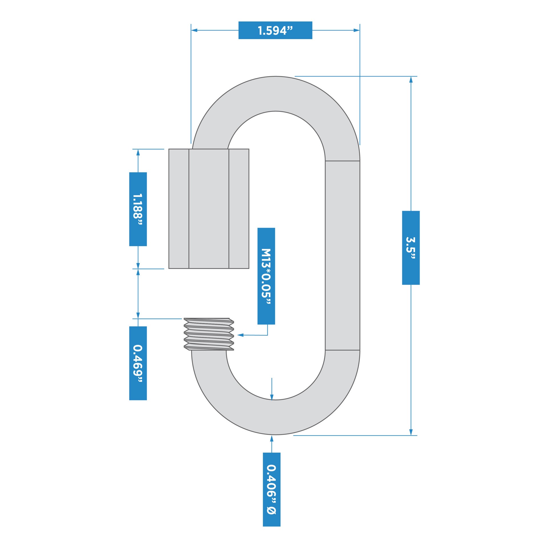 slide 4 of 5, RELIABILT N100-360- 3/8-in Quick Link in Stainless Steel, 1 ct