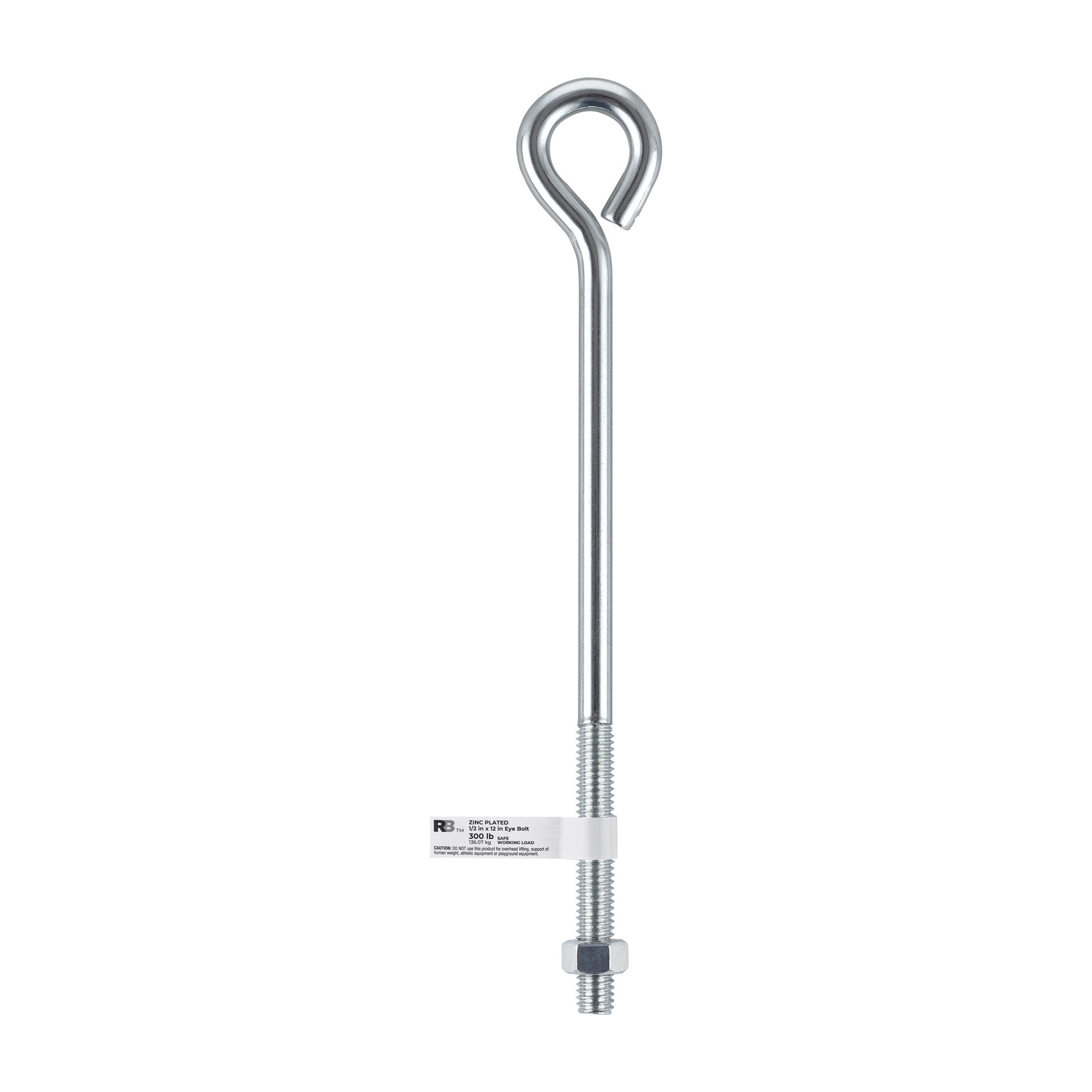 slide 4 of 6, RELIABILT 1/2-in 1/2-in x 12-in Zinc-plated Interior/Exterior Coarse Thread Eye Bolt, 1 ct